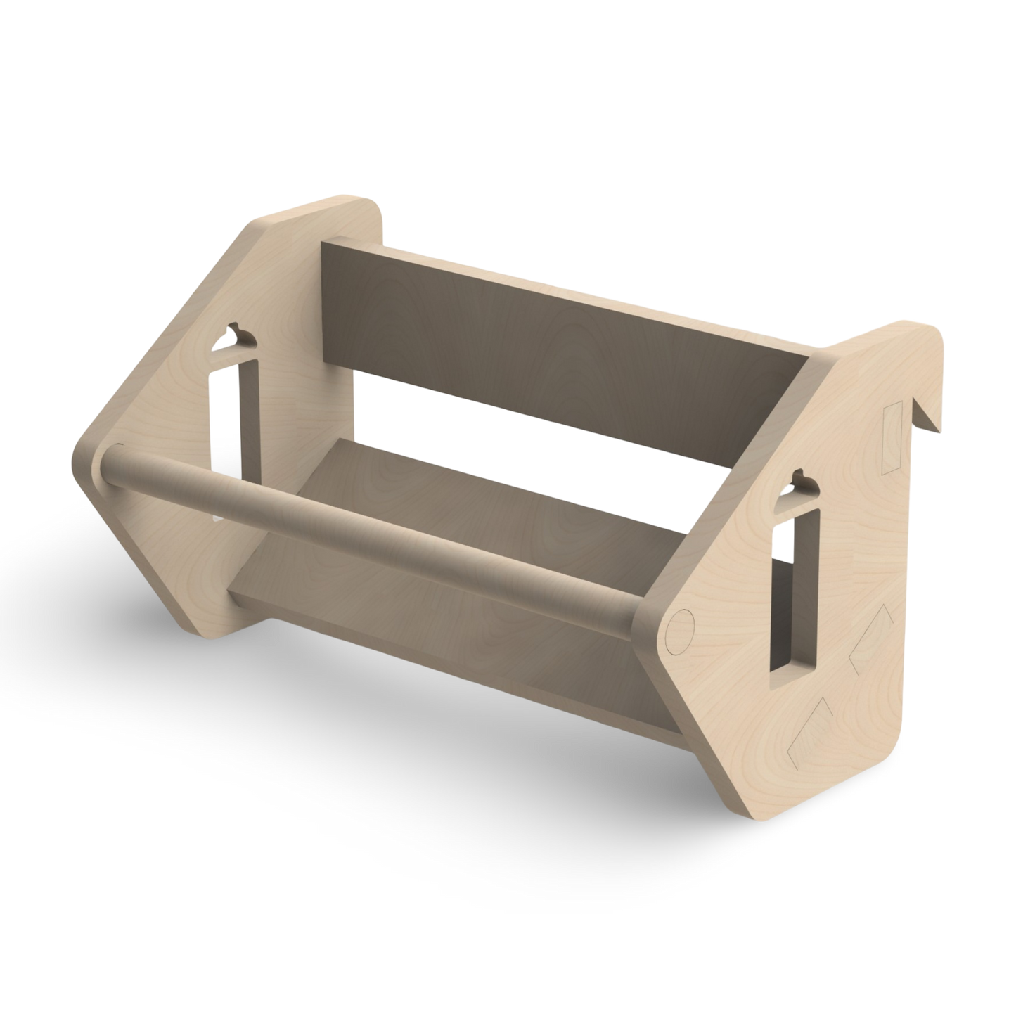French Cleat Dosenhalter aus Holz für deine Werkzeuge