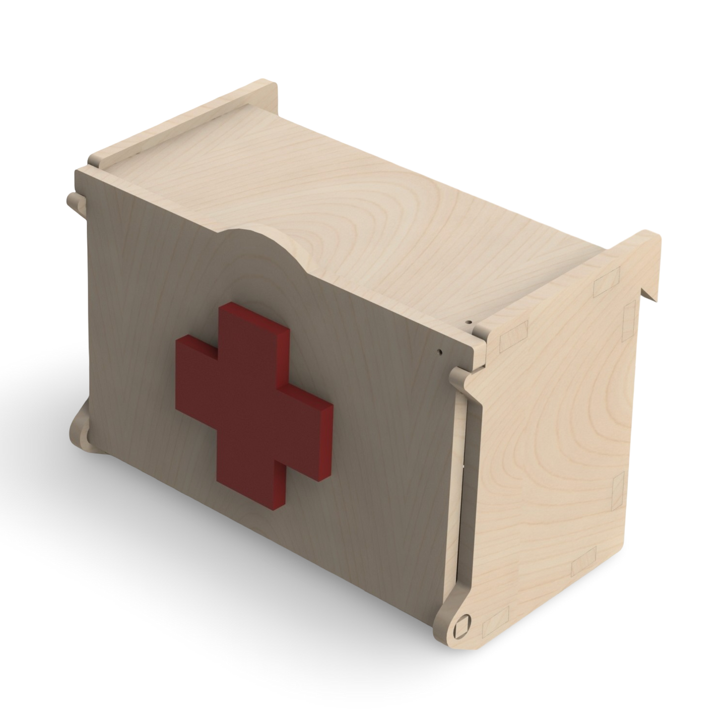 French Cleat Erste-Hilfe-Box aus Holz für deine Werkzeugwand