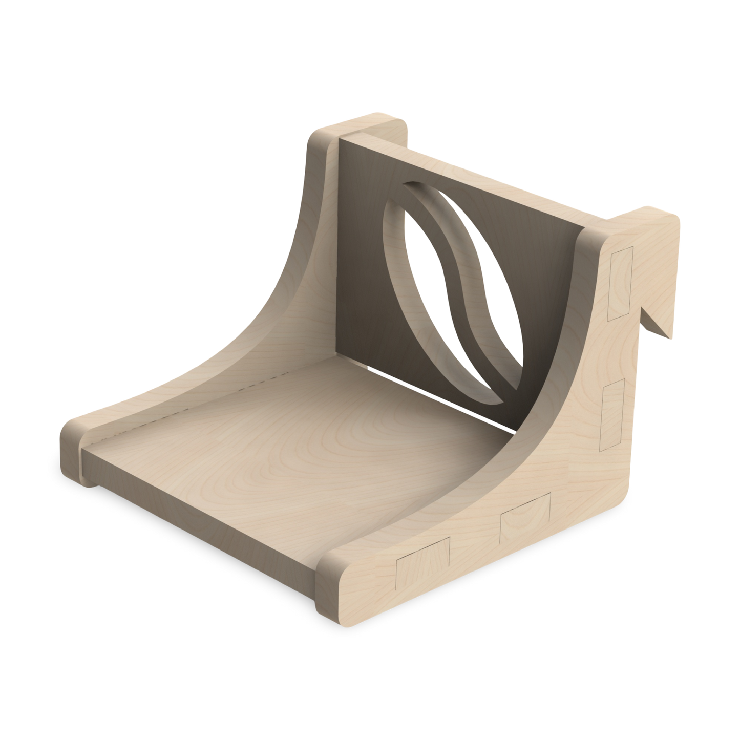 French Cleat Kaffeebecherhalter aus Holz für deine Werkzeuge