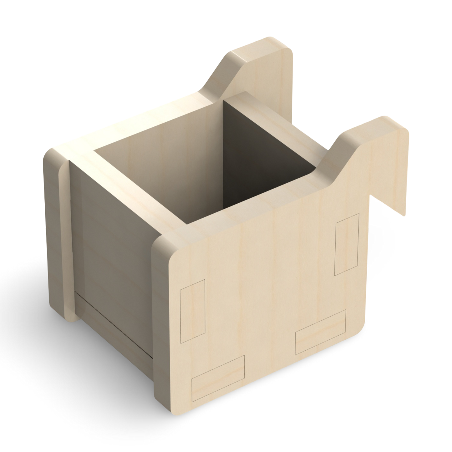 French Cleat Mini Box aus Holz für deine Werkzeugwand