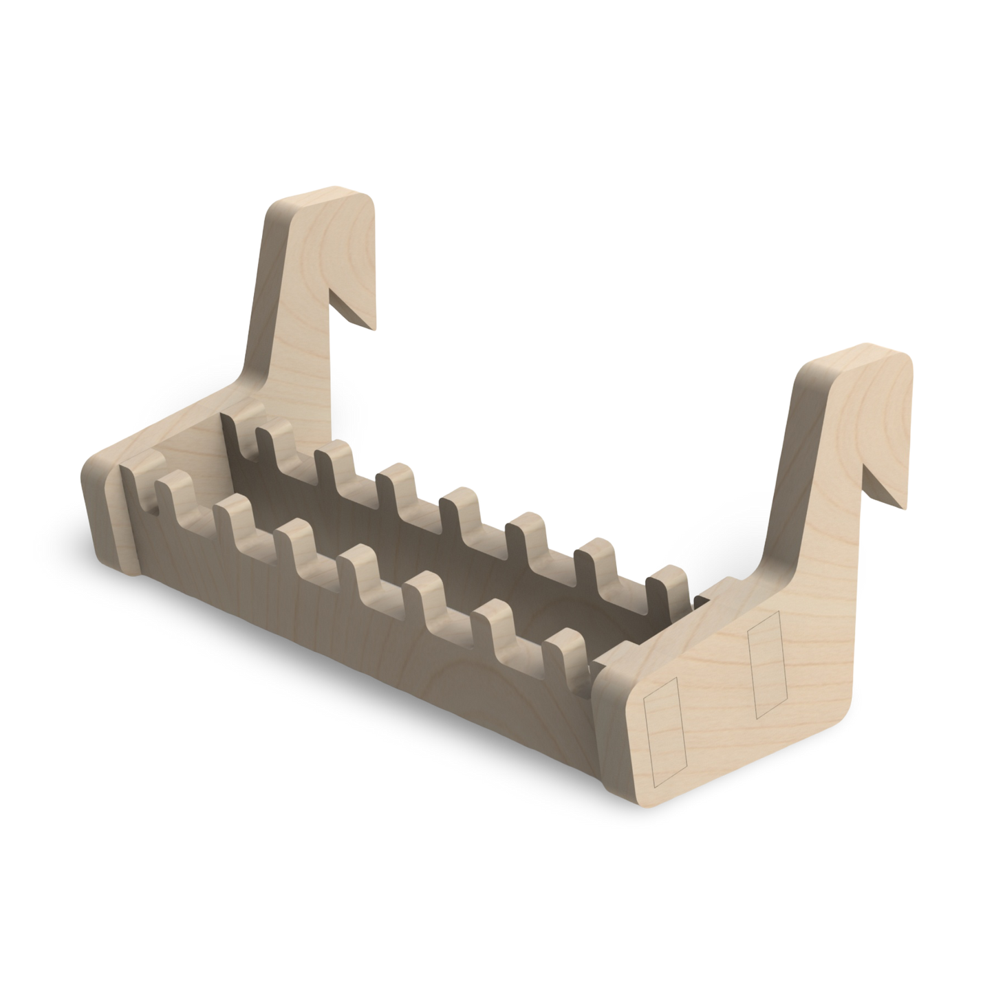 French Cleat Nusshalter 1/4 Zoll aus Holz für deine Werkzeuge