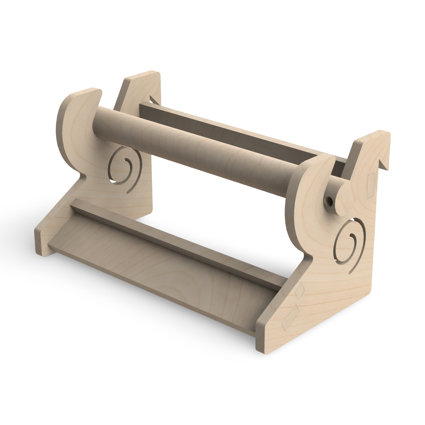 French Cleat Schleifpapierrollenhalter aus Holz für deine Werkzeuge