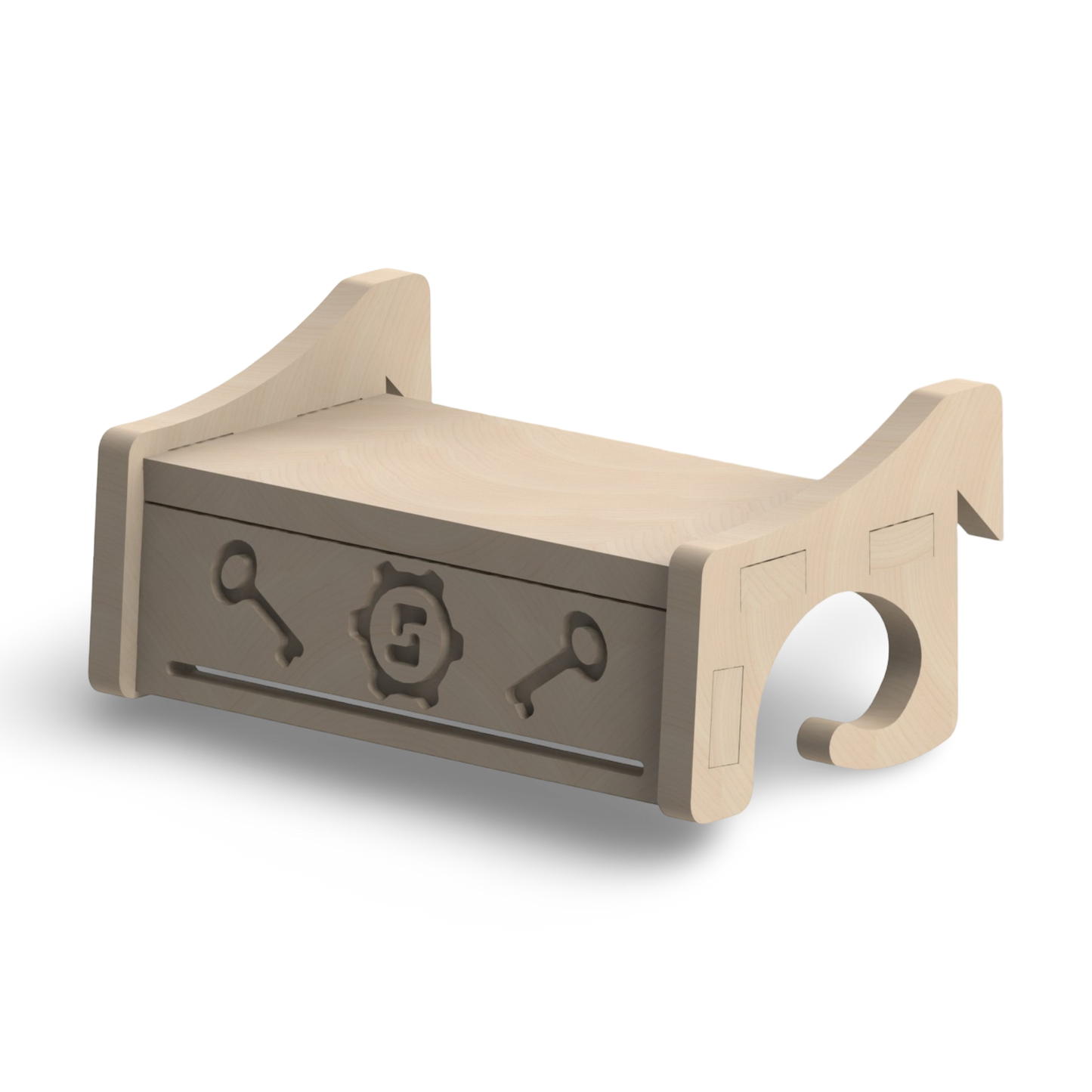 French Cleat Schlüsselbrett aus Holz für deine Werkzeuge