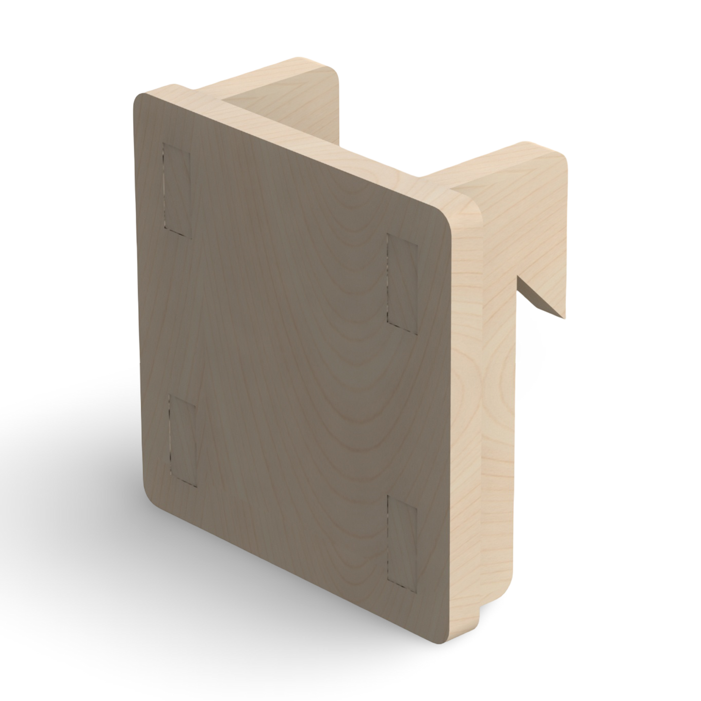 French Cleat Universalhalter 100 aus Holz für deine Werkzeuge
