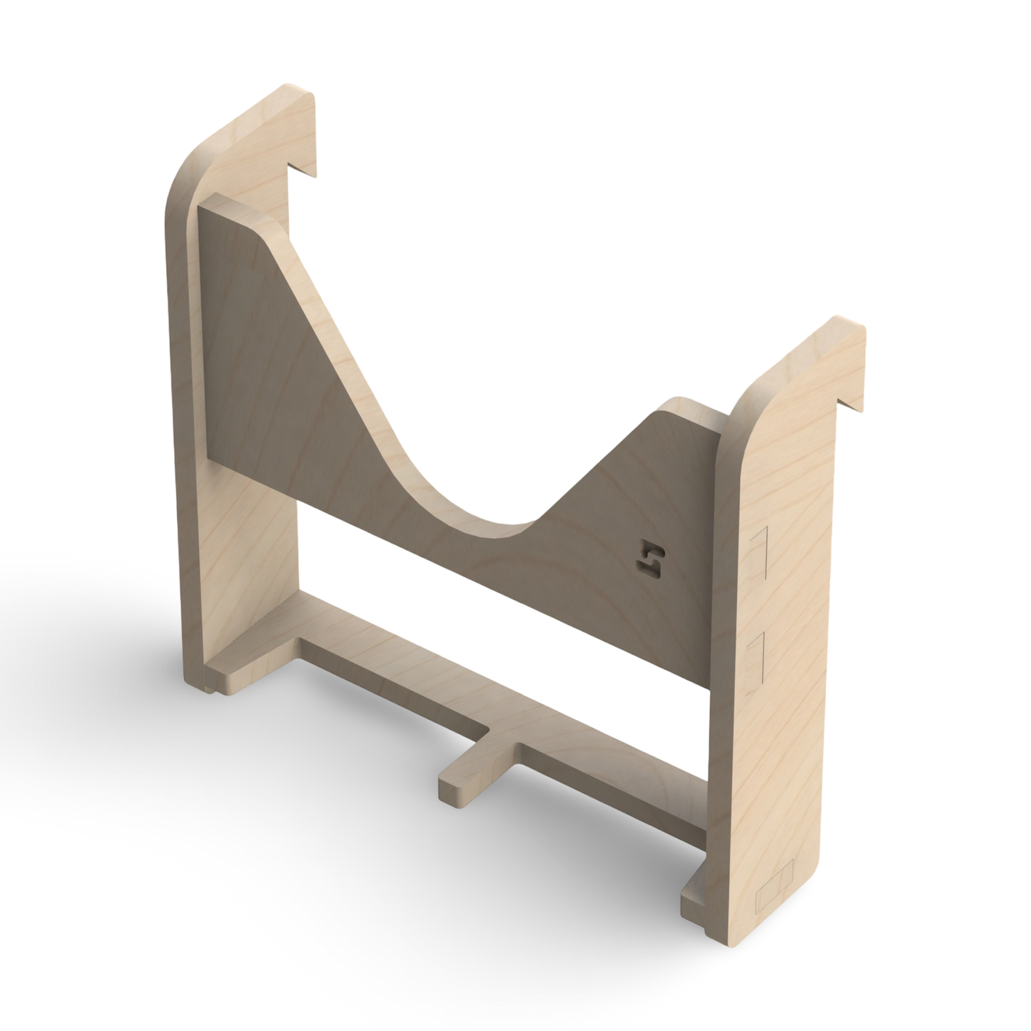 French Cleat Winkelschleiferhalter 150 aus Holz für deine Werkzeuge