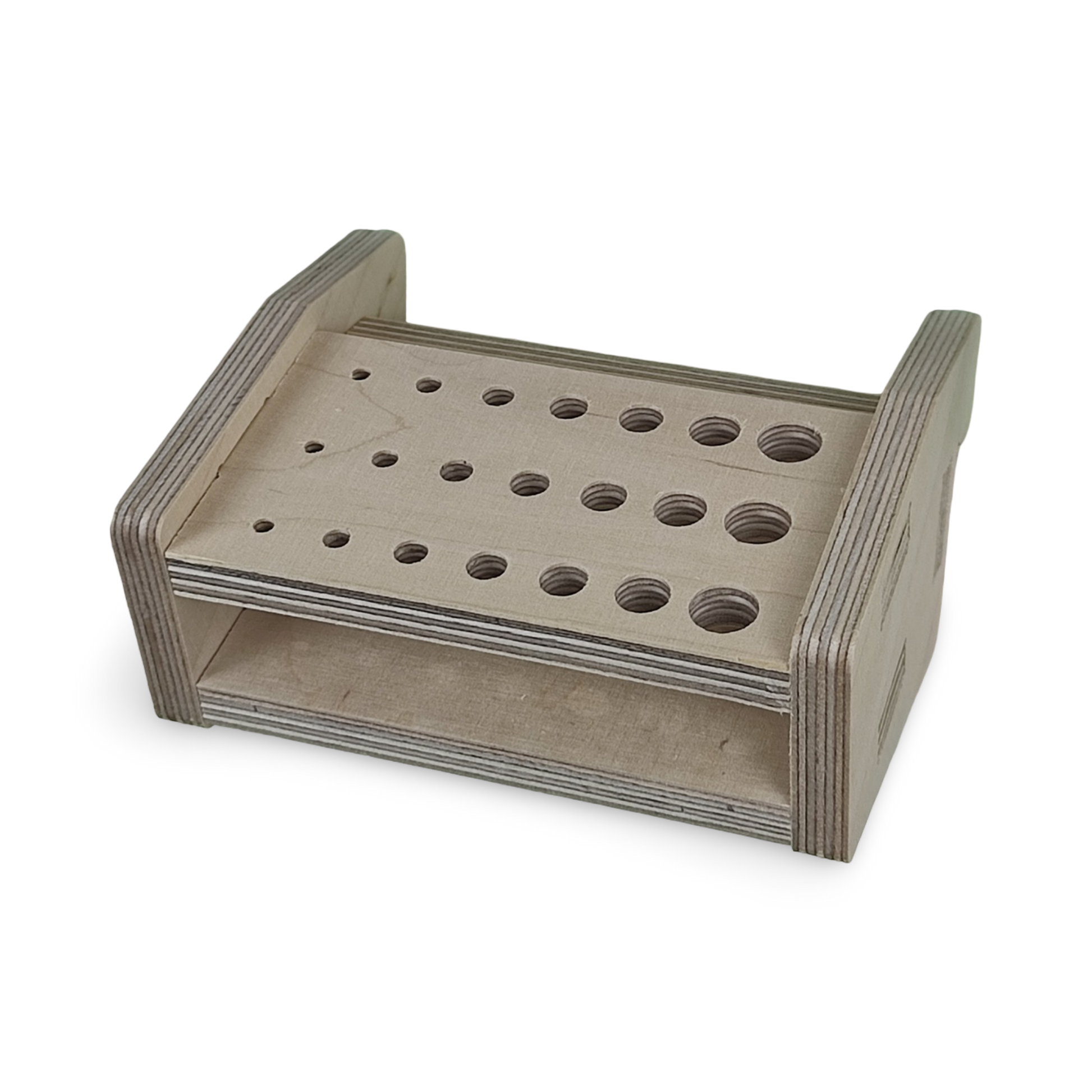 French Cleat Bohrerhalter aus Holz für deine Werkzeuge