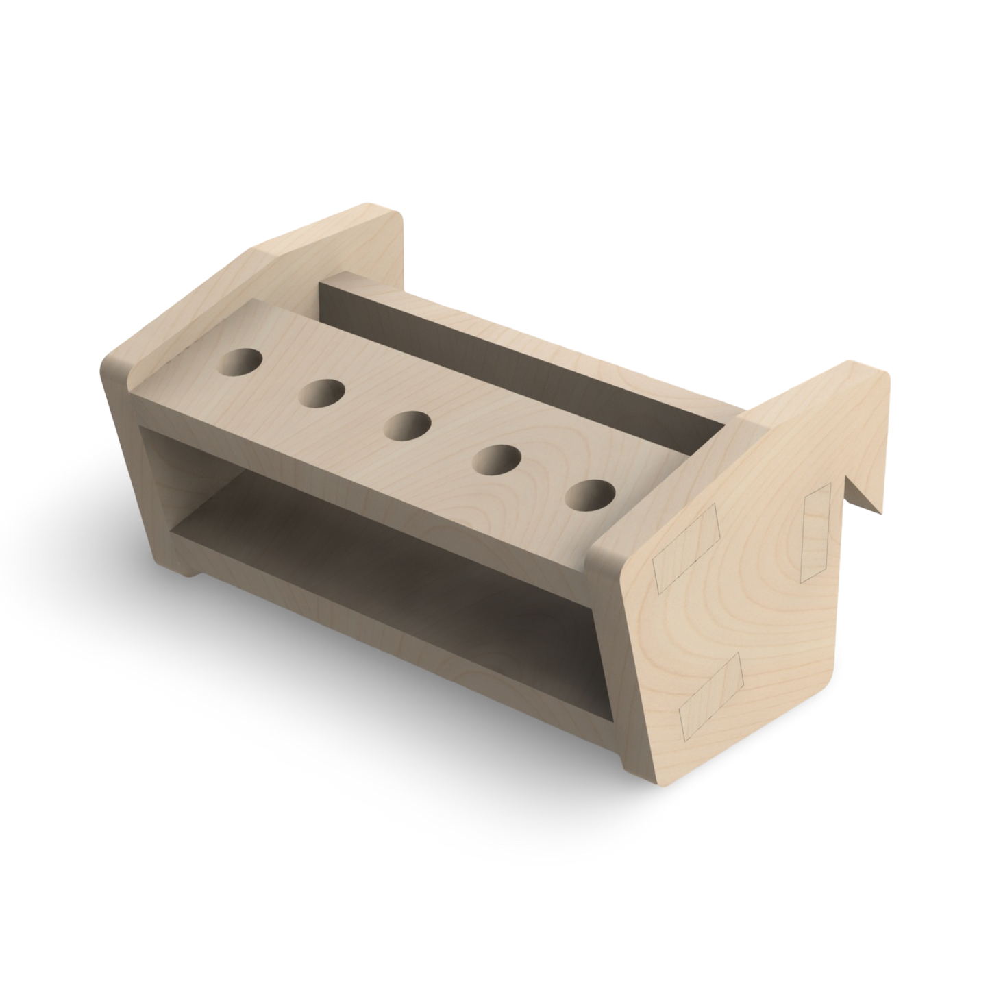 French Cleat Bohrerhalter SDS plus aus Holz für deine Werkzeuge