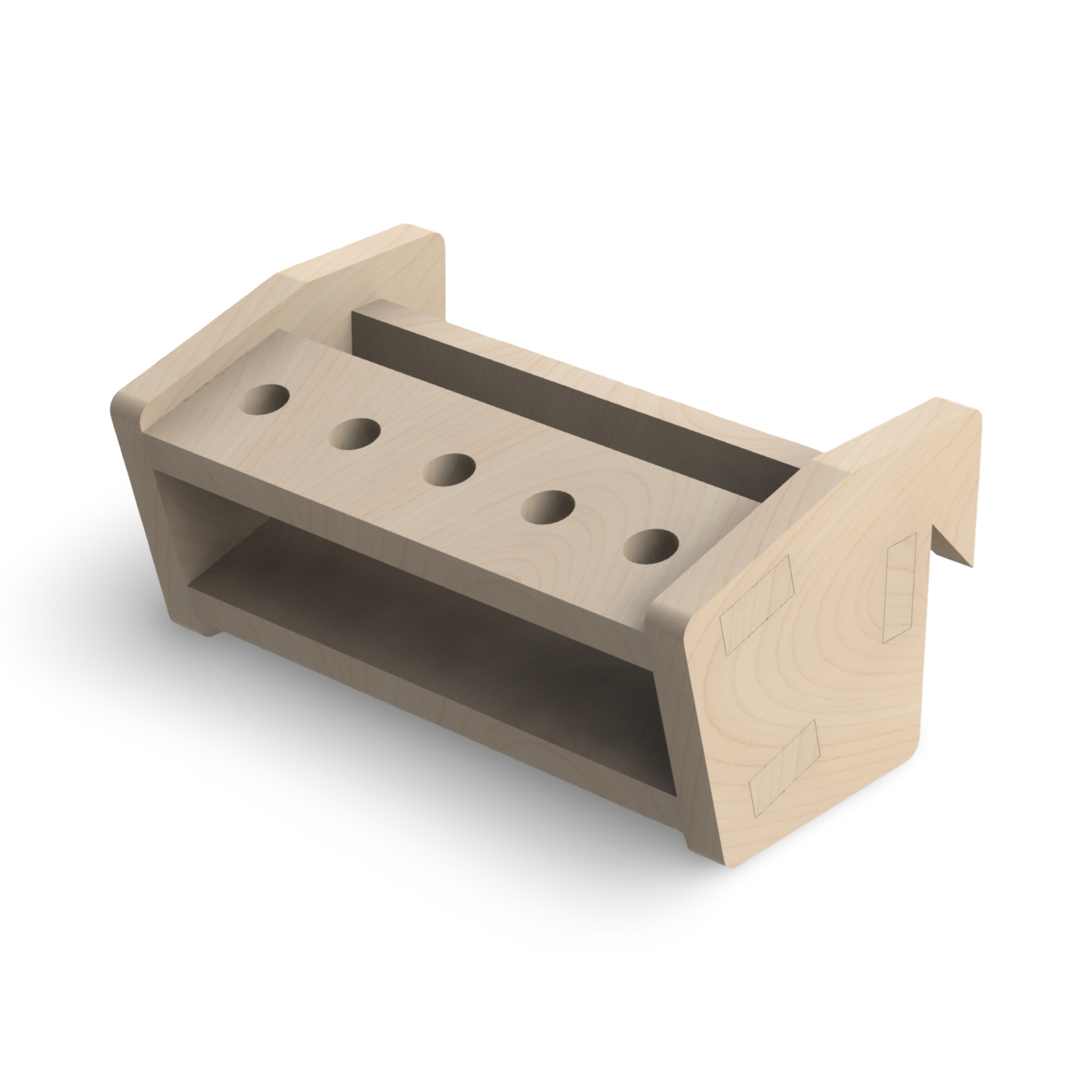 French Cleat Bohrerhalter SDS plus aus Holz für deine Werkzeuge