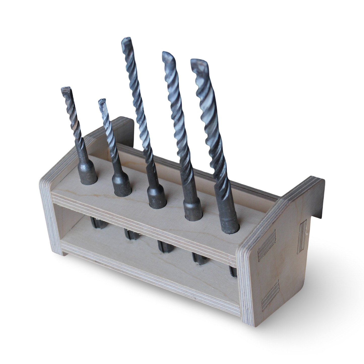 French Cleat Bohrerhalter SDS plus aus Holz für deine Werkzeuge