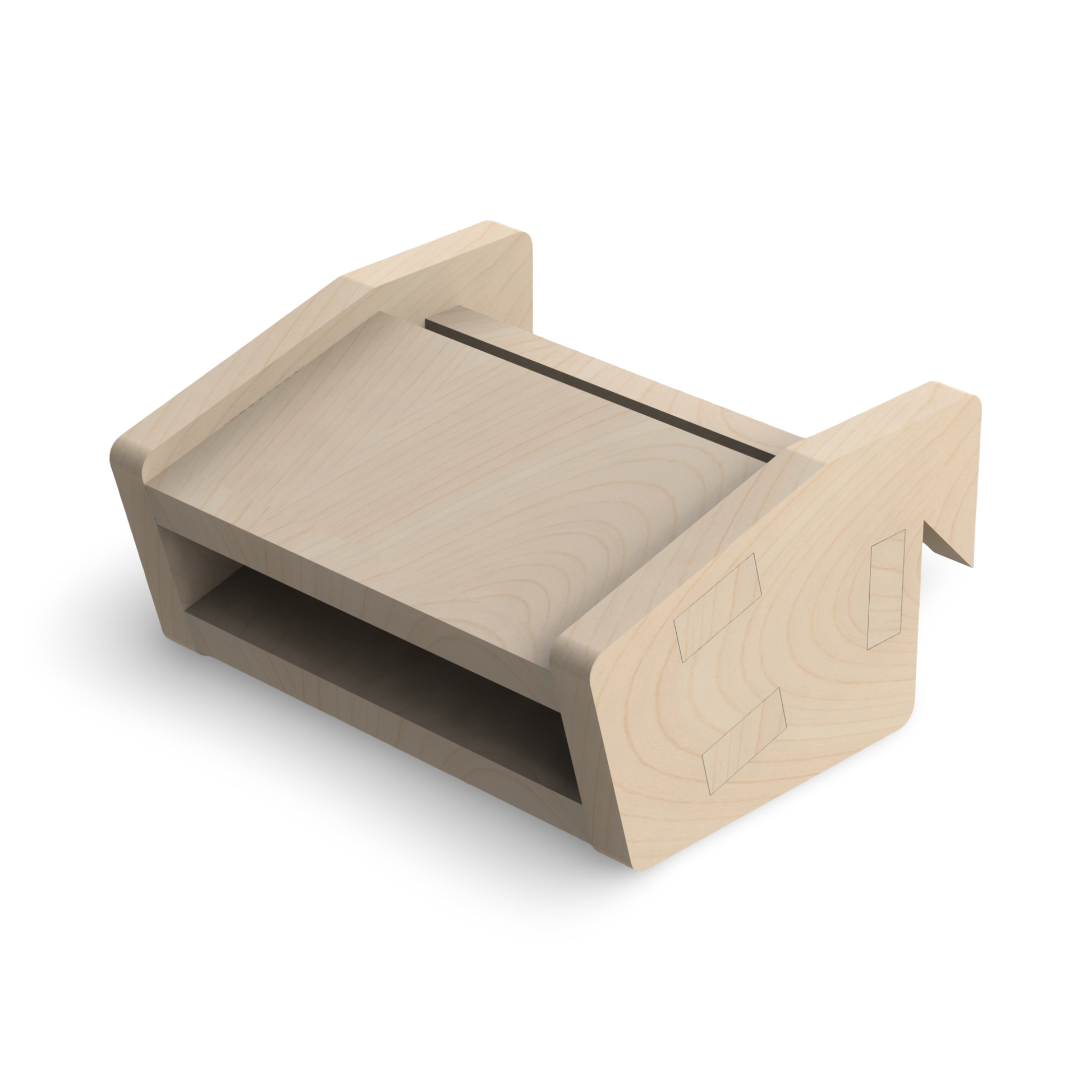 French Cleat Bohrerhalter ohne Löcher aus Holz für deine Werkzeuge