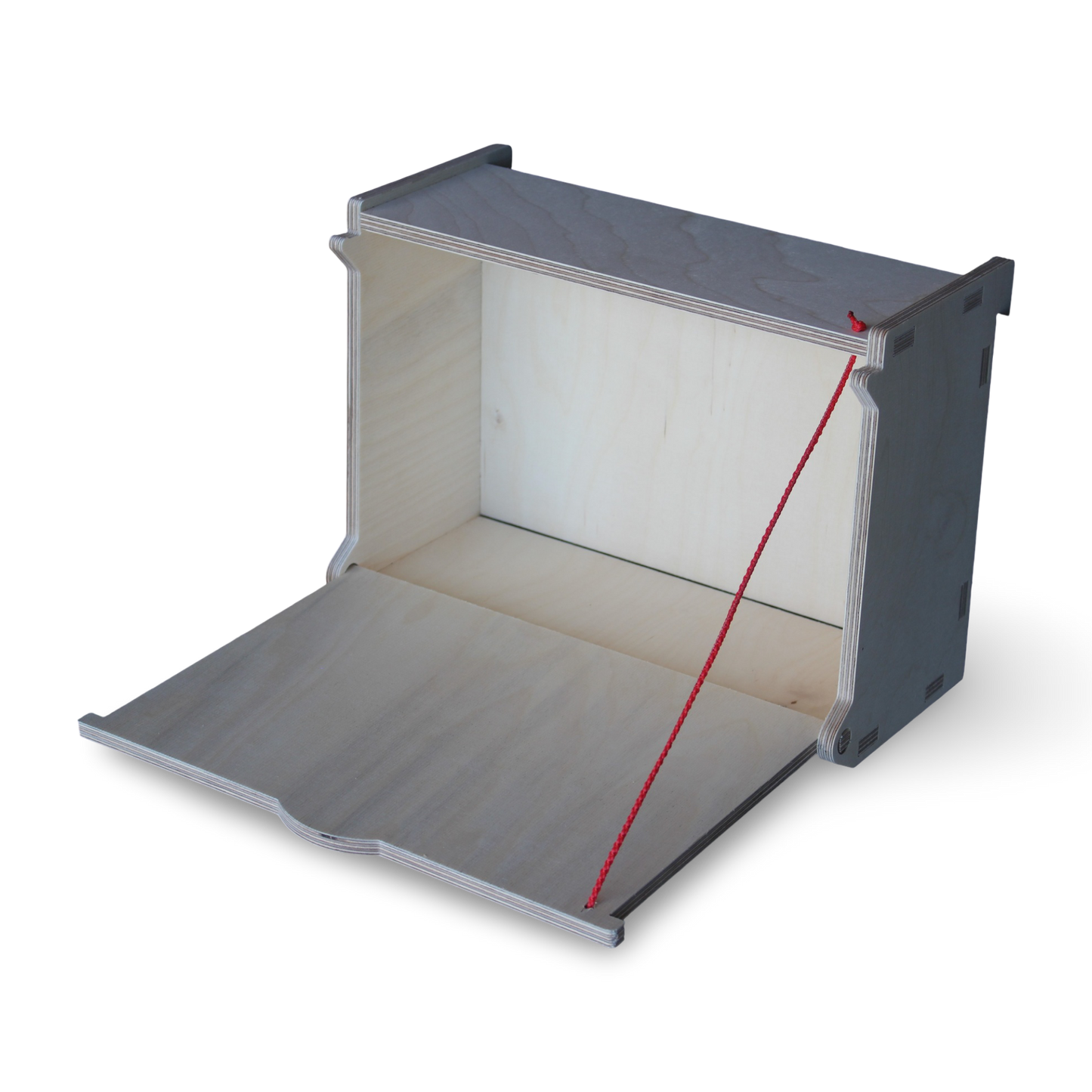 French Cleat Box mit Klappe vorne aus Holz für deine Werkzeugwand