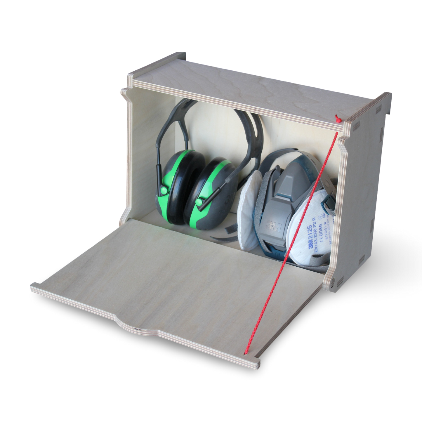 French Cleat Box mit Klappe vorne aus Holz für deine Werkzeugwand