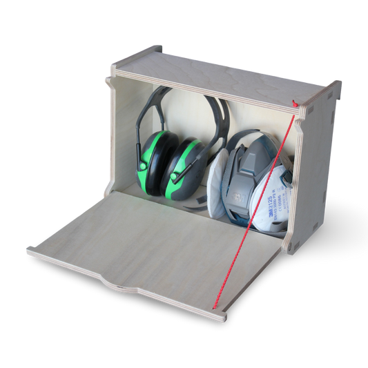 French Cleat Box mit Klappe vorne aus Holz für deine Werkzeugwand