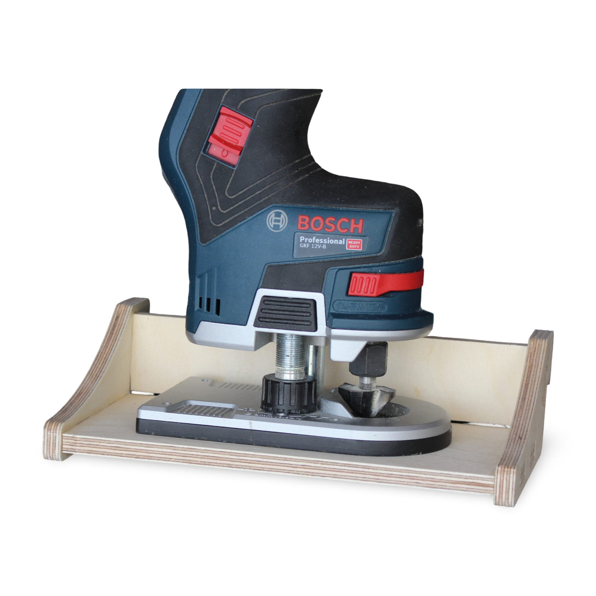 French Cleat Breites Regal für Bosch Oberfräse aus Holz für deine Werkzeuge