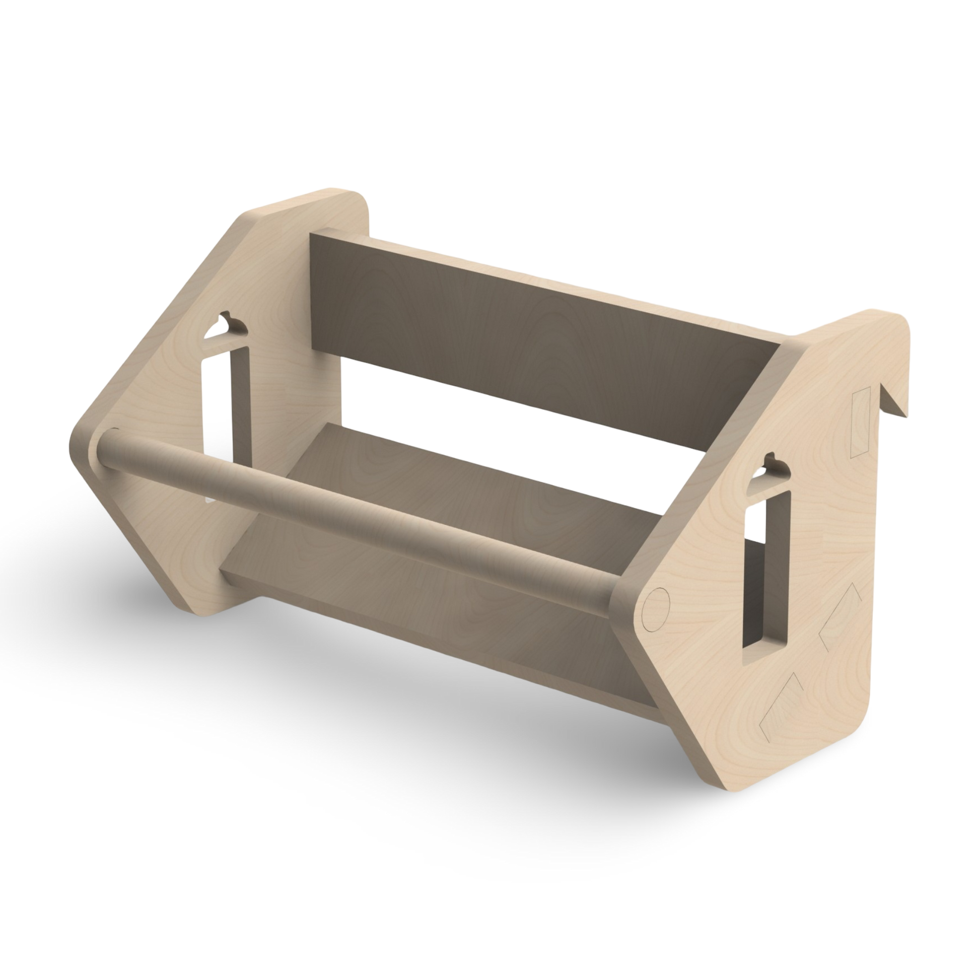 French Cleat Dosenhalter aus Holz für deine Werkzeuge