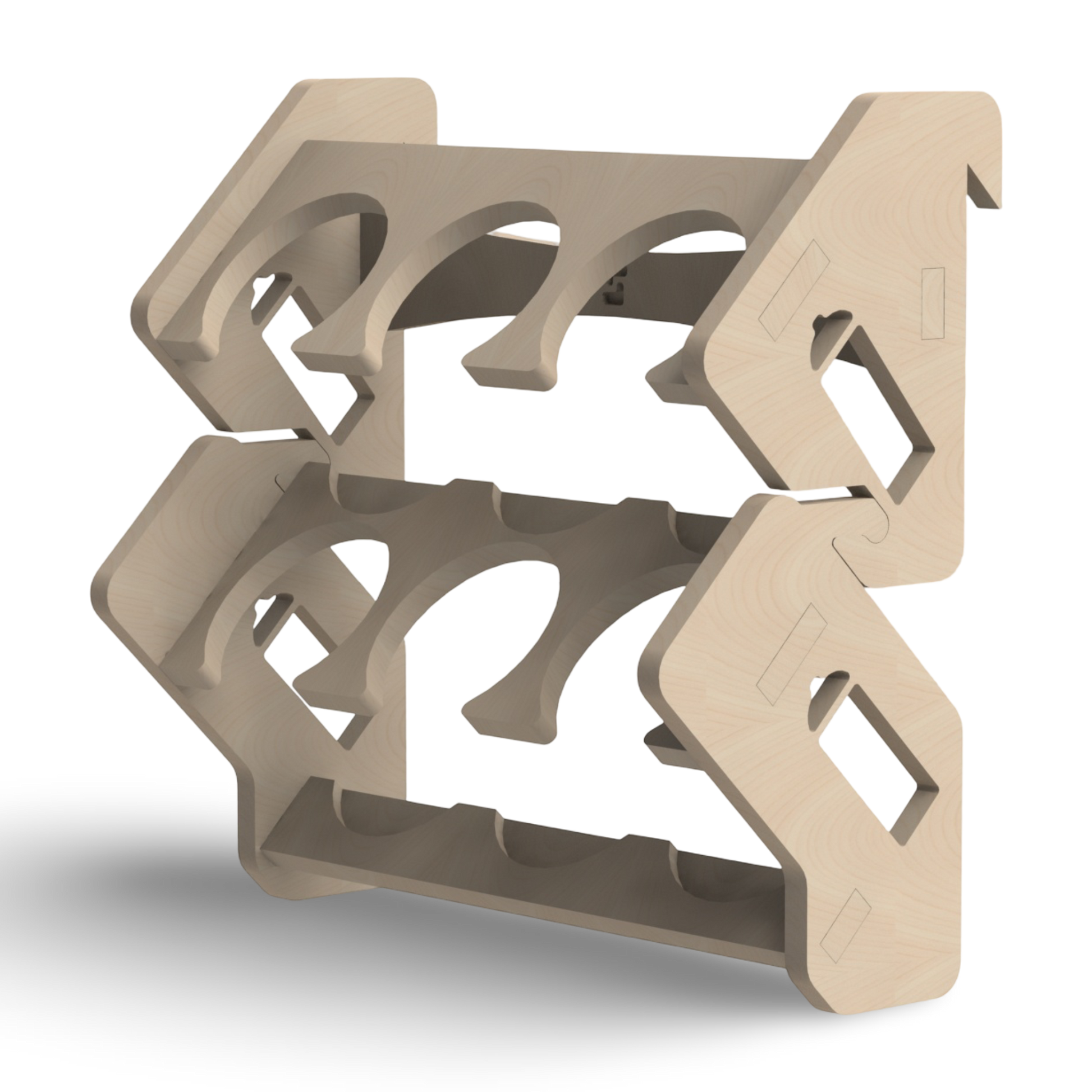 French Cleat Dosenhalter modular aus Holz für deine Werkzeuge
