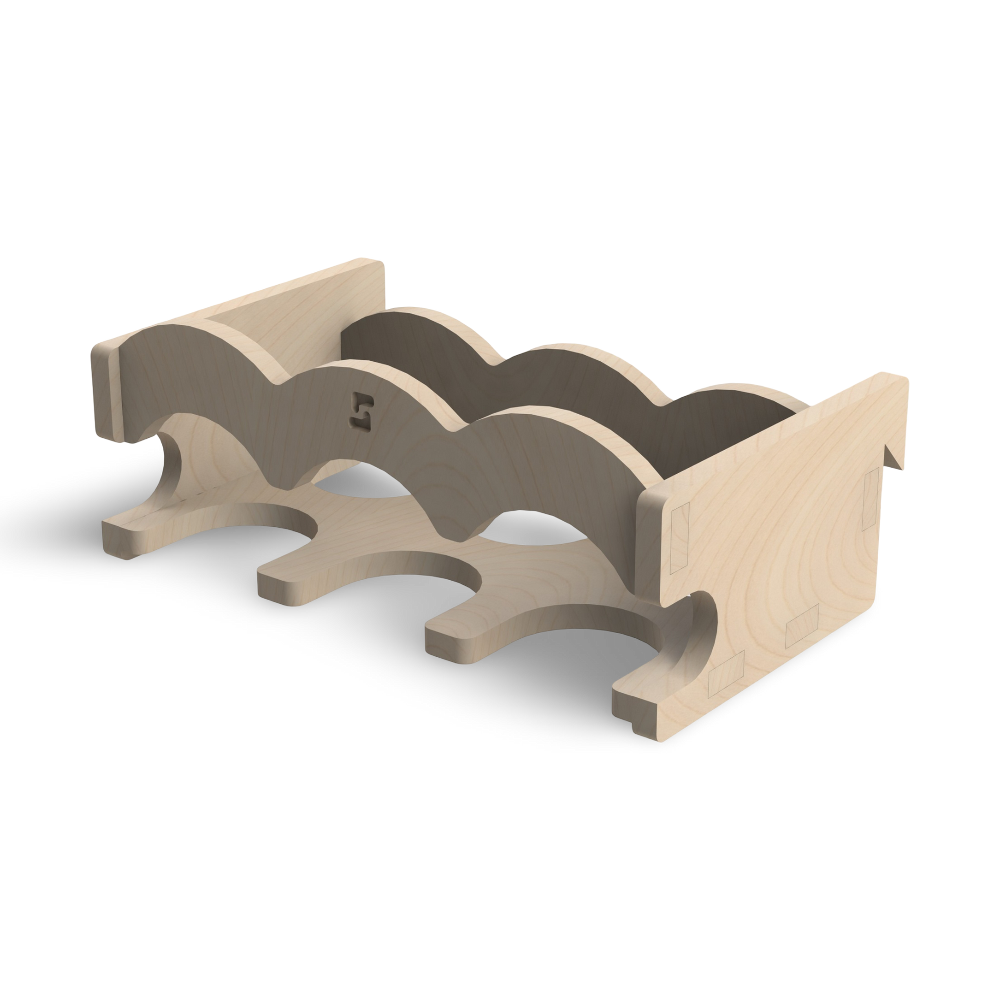 French Cleat Dreifachschleifschwammhalter aus Holz für deine Werkzeuge