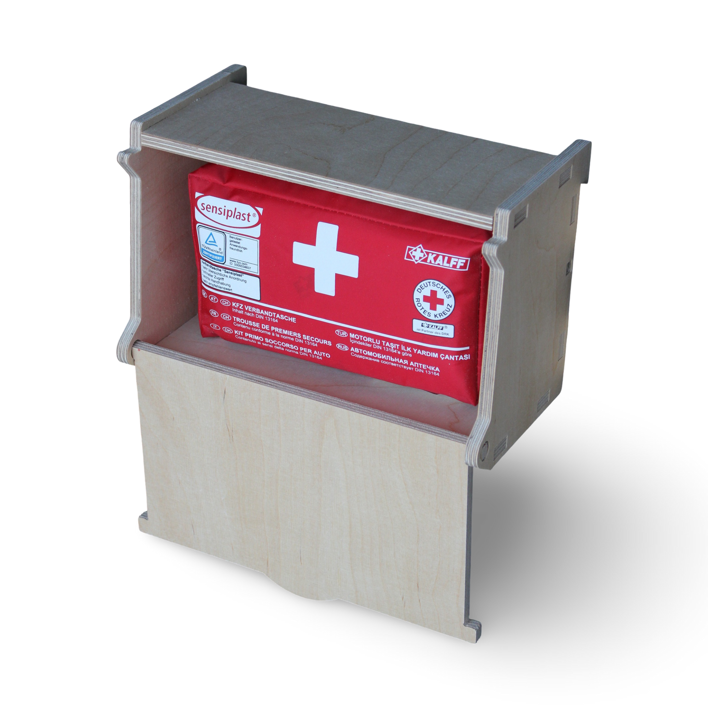 French Cleat Erste-Hilfe-Box aus Holz für deine Werkzeugwand