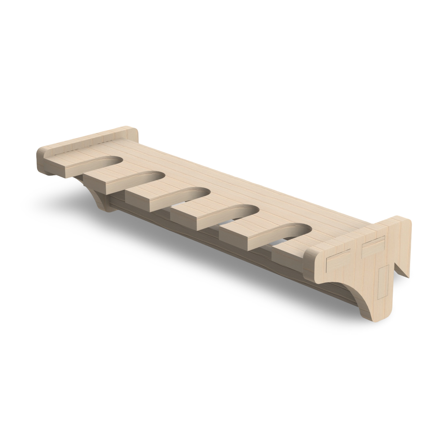 French Cleat Feilenhalter aus Holz für deine Werkzeuge