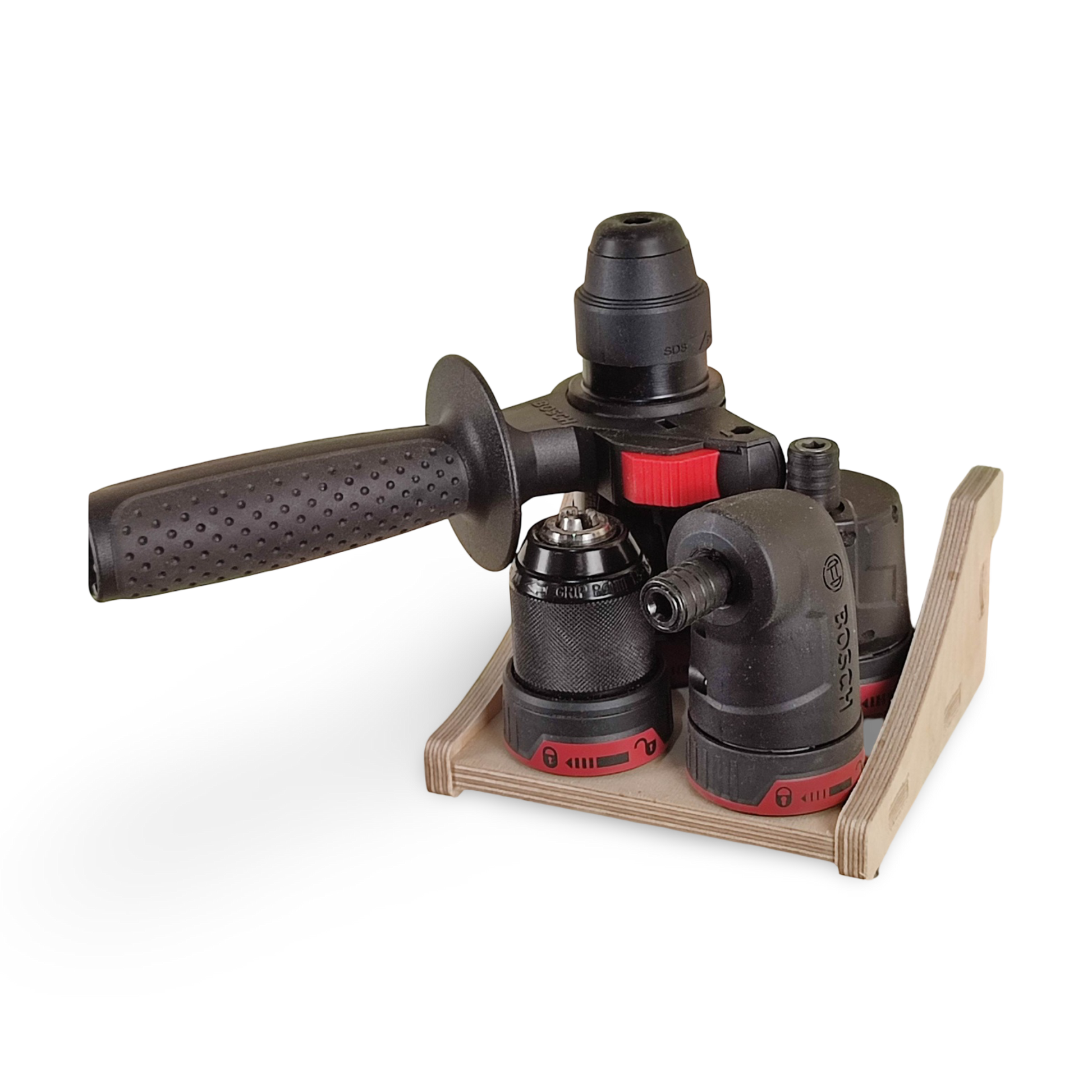 French Cleat FlexiClick Aufsatzhalter 12V aus Holz für deine Werkzeuge