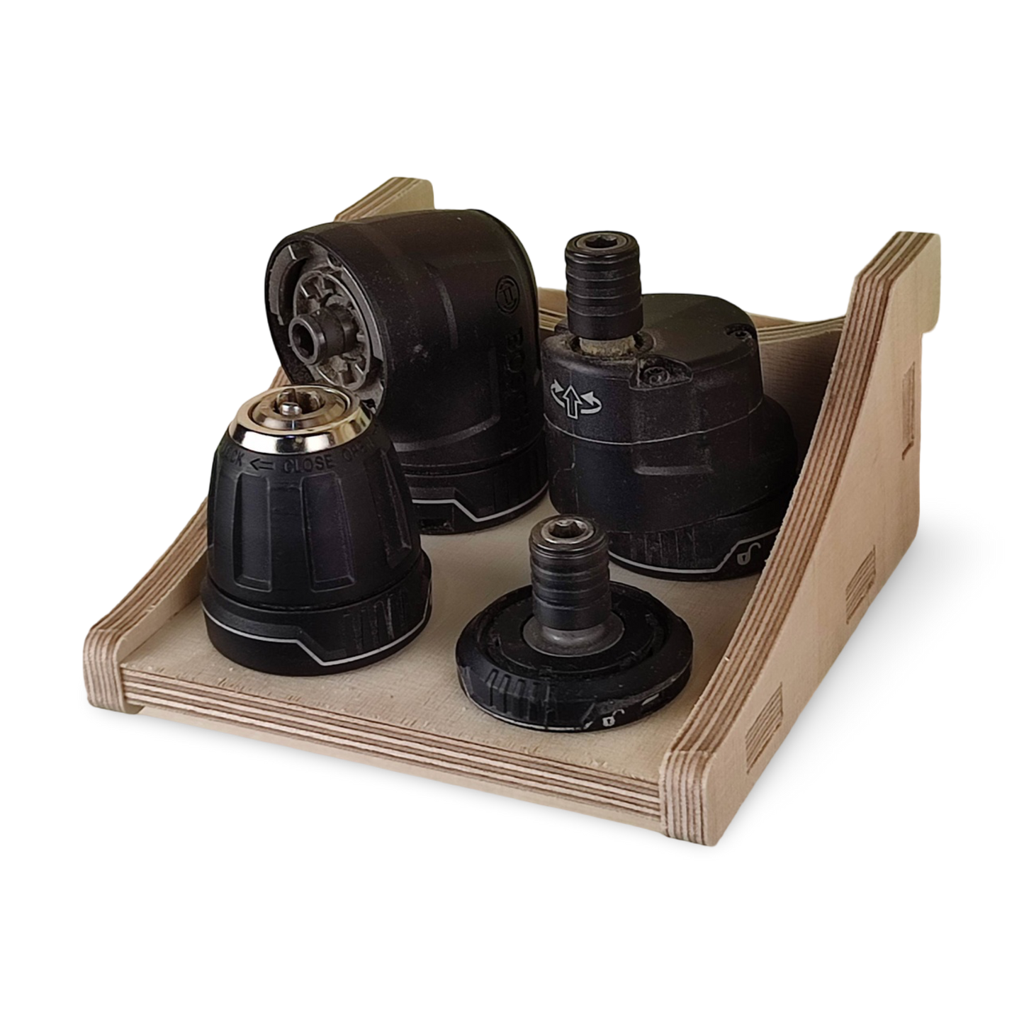 French Cleat FlexiClick Aufsatzhalter 12V aus Holz für deine Werkzeuge