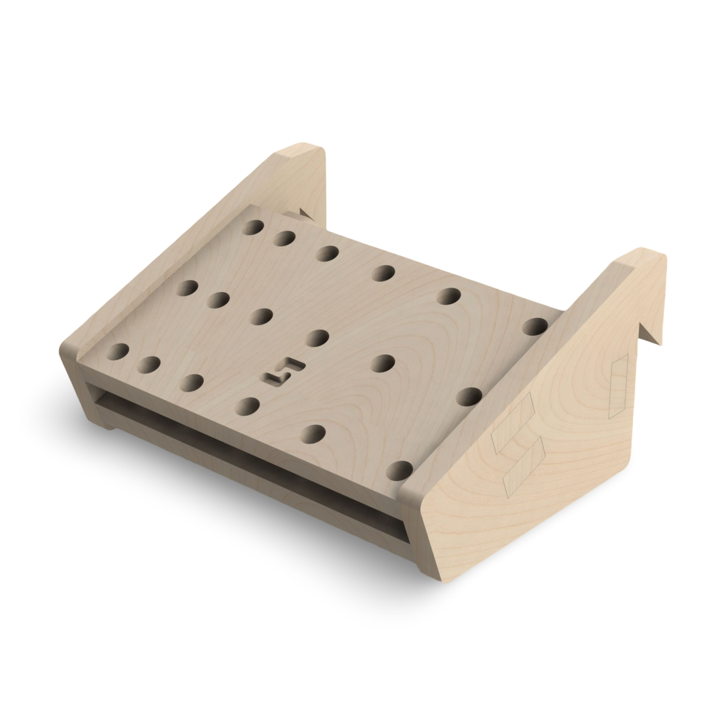 French Cleat Fräserhalter 8mm - 18 aus Holz für deine Werkzeuge