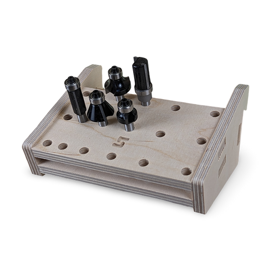 French Cleat Fräserhalter 8mm - 18 aus Holz für deine Werkzeuge