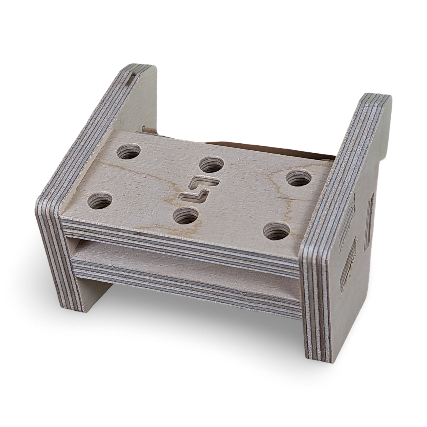French Cleat Fräserhalter 8mm - 6 aus Holz für deine Werkzeuge