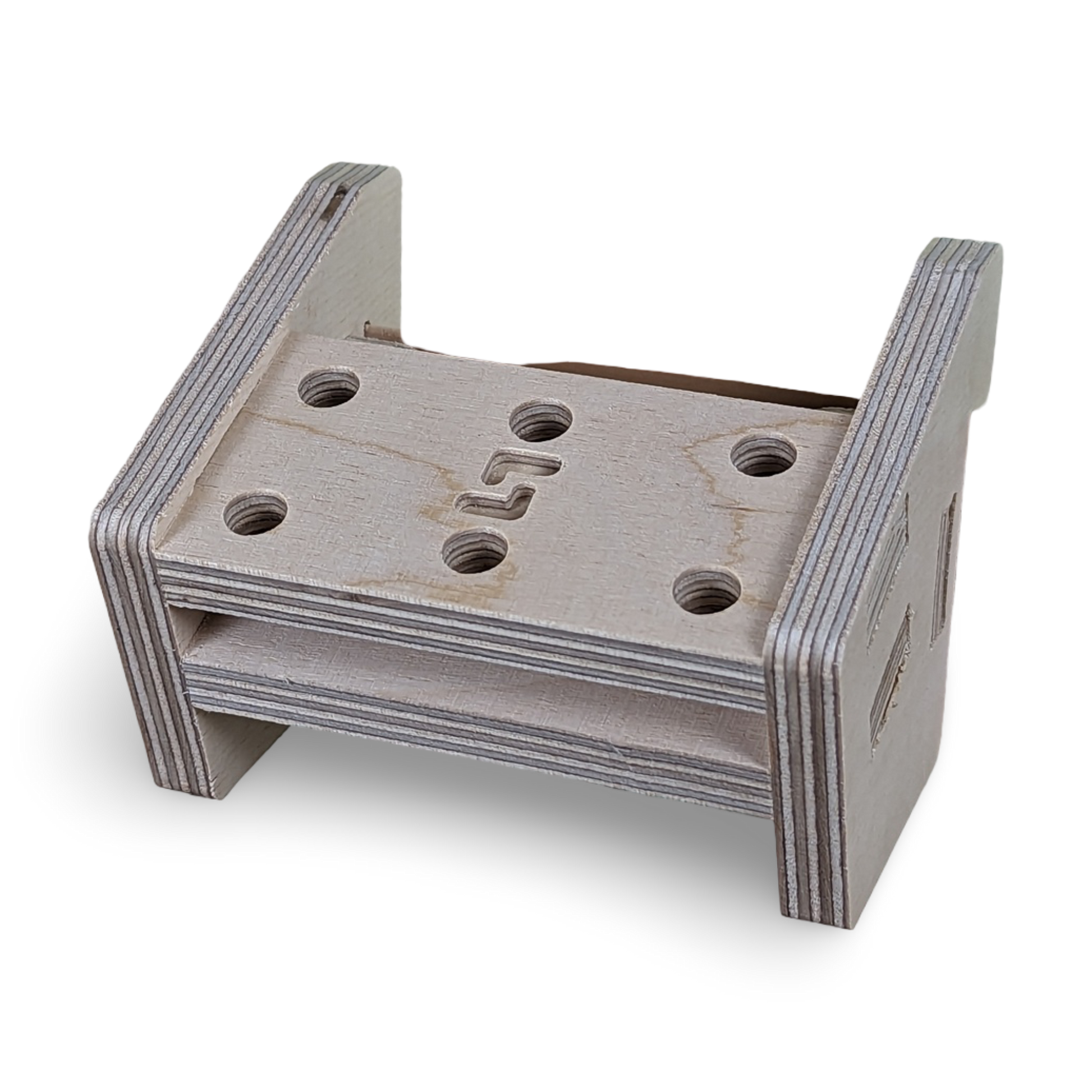 French Cleat Fräserhalter 8mm - 6 aus Holz für deine Werkzeuge