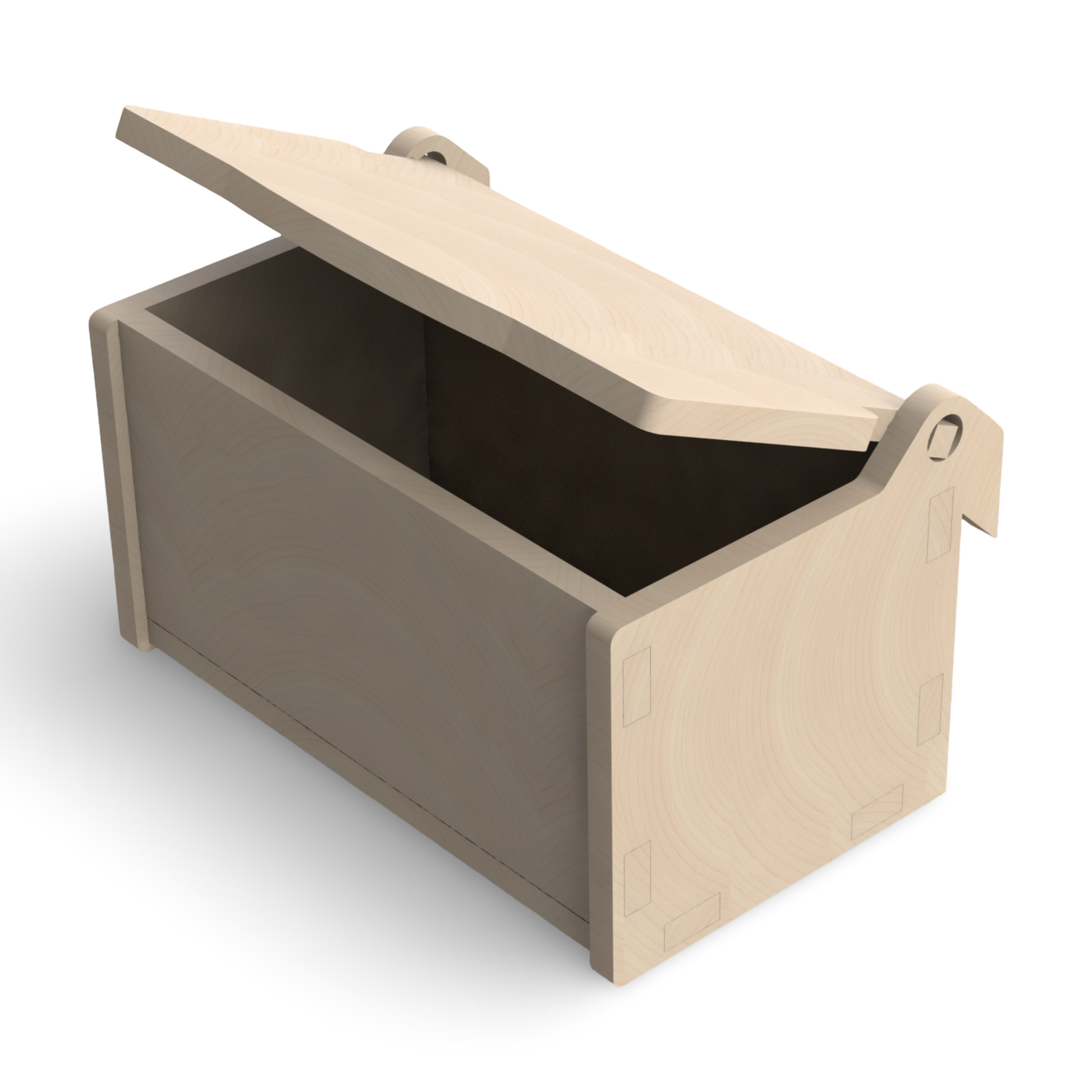 French Cleat Geschlossene Box 100x200x100 aus Holz für deine Werkzeugwand