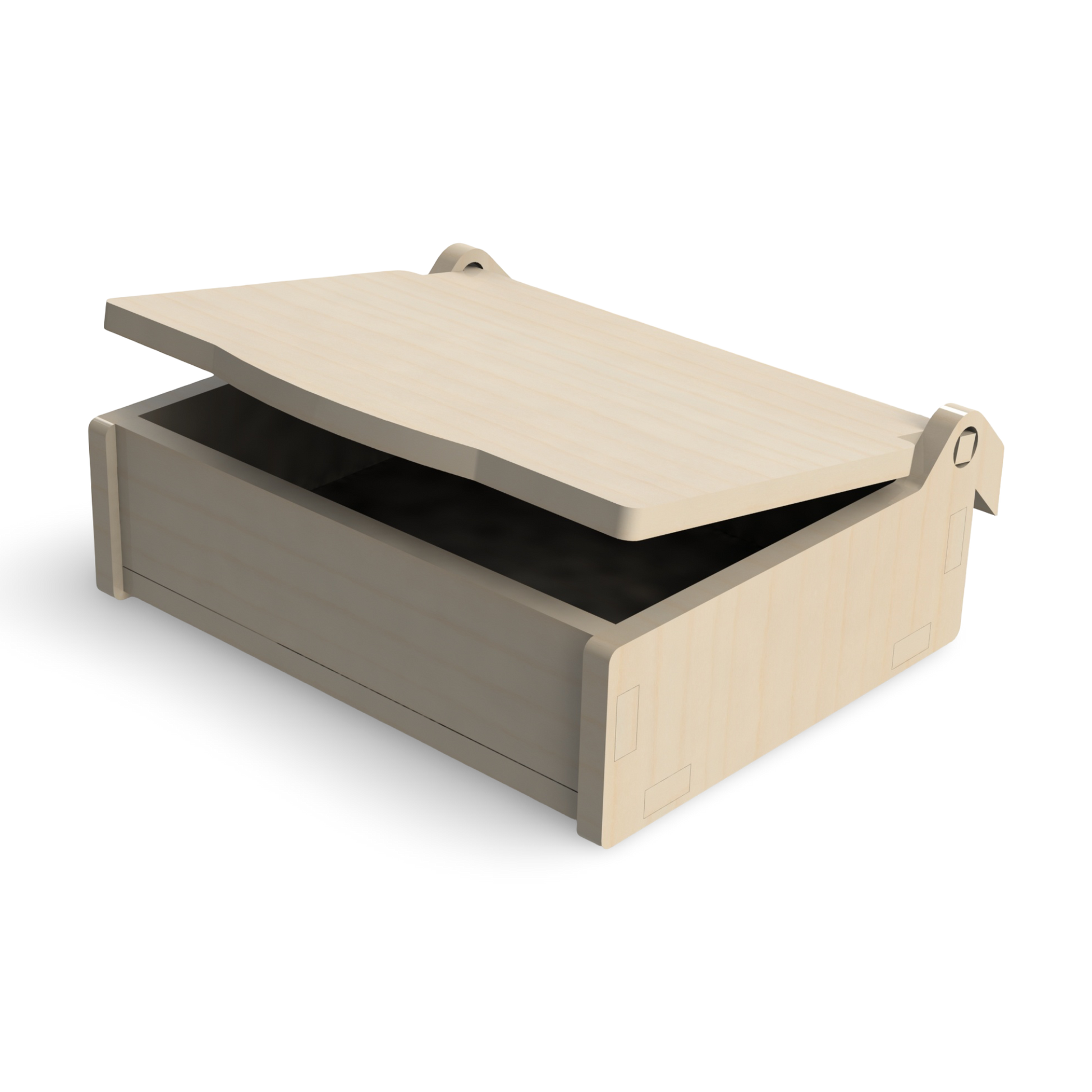 French Cleat Geschlossene flache Box 50x200x150 aus Holz für deine Werkzeugwand