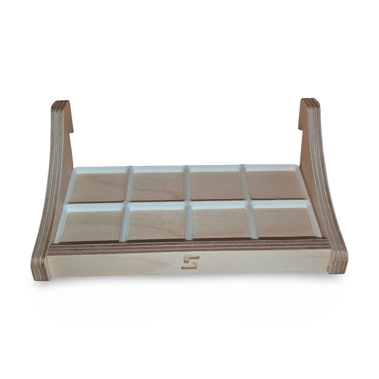 French Cleat Gridfinity 4x2 Halter aus Holz für deine Werkzeuge