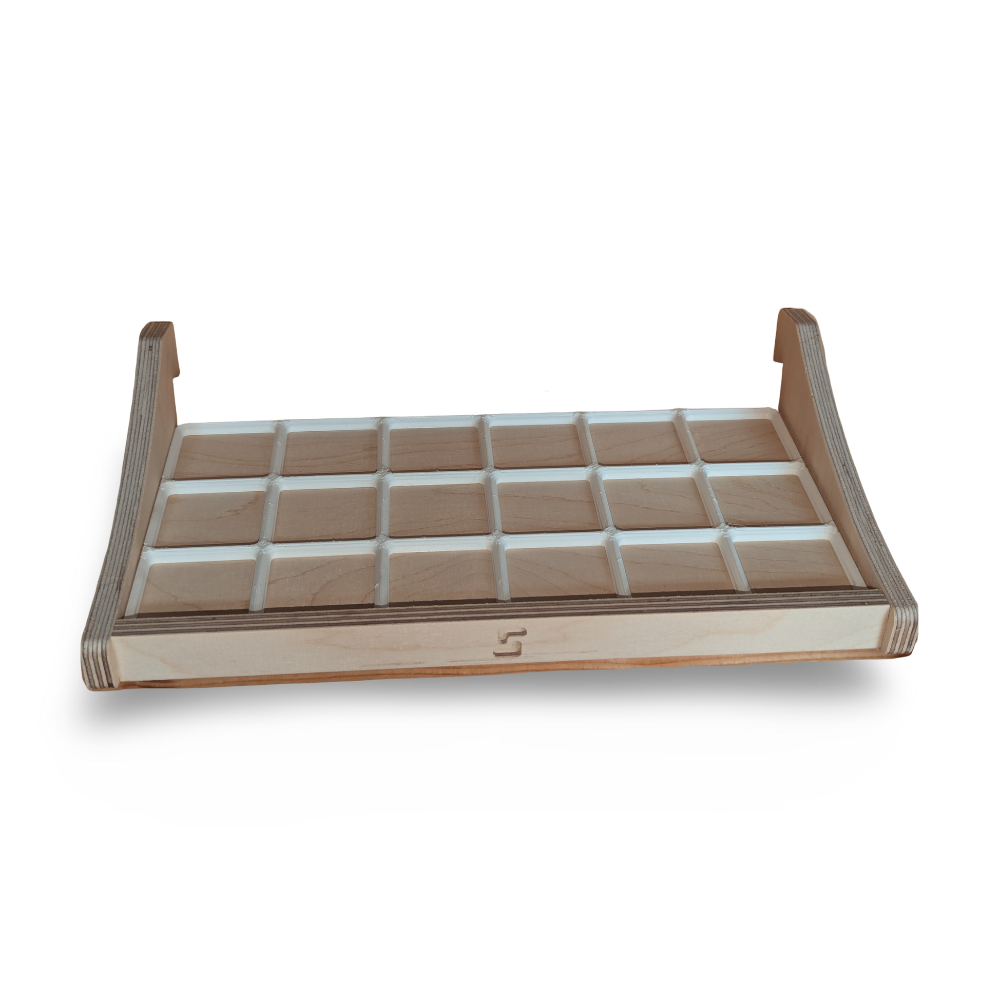 French Cleat Gridfinity 6x3 Halter aus Holz für deine Werkzeuge