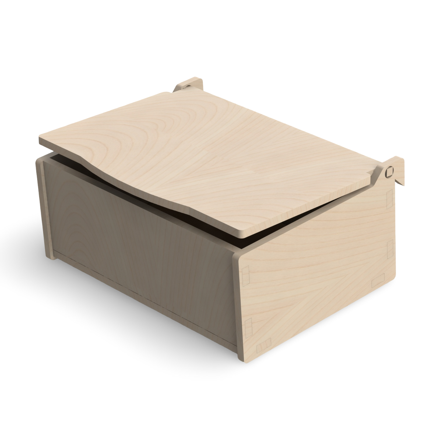 French Cleat Große geschlossene Box aus Holz für deine Werkzeugwand