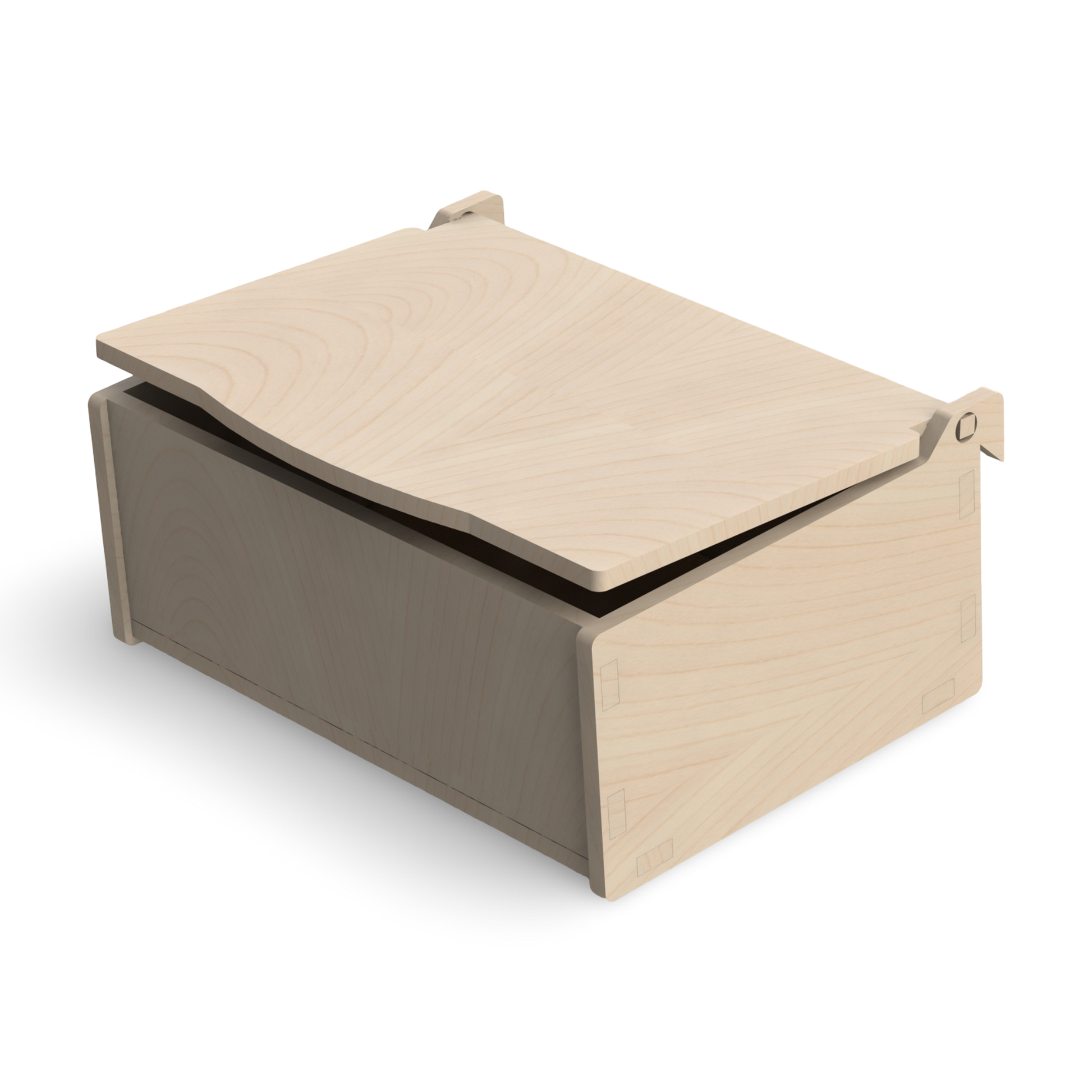 French Cleat Große geschlossene Box aus Holz für deine Werkzeugwand
