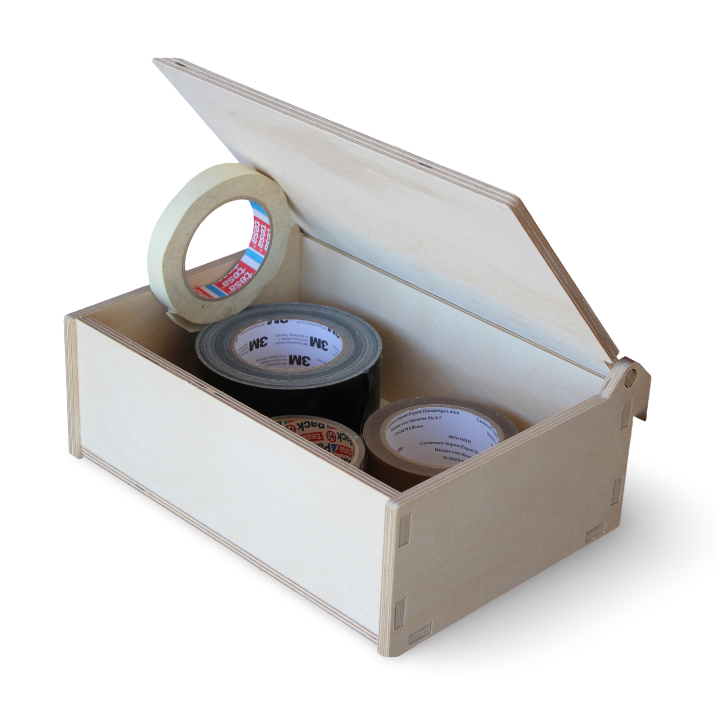French Cleat Große geschlossene Box aus Holz für deine Werkzeugwand