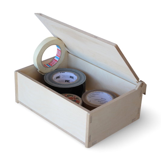 French Cleat Große geschlossene Box aus Holz für deine Werkzeugwand