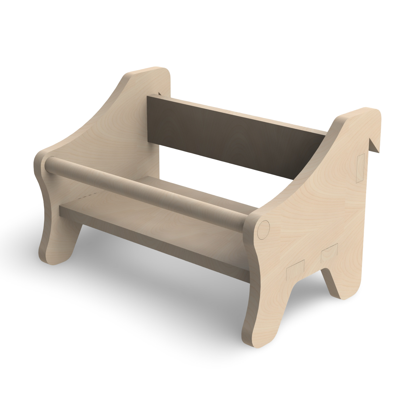 French Cleat Großes Gewürzregal aus Holz für deine Werkzeugwand