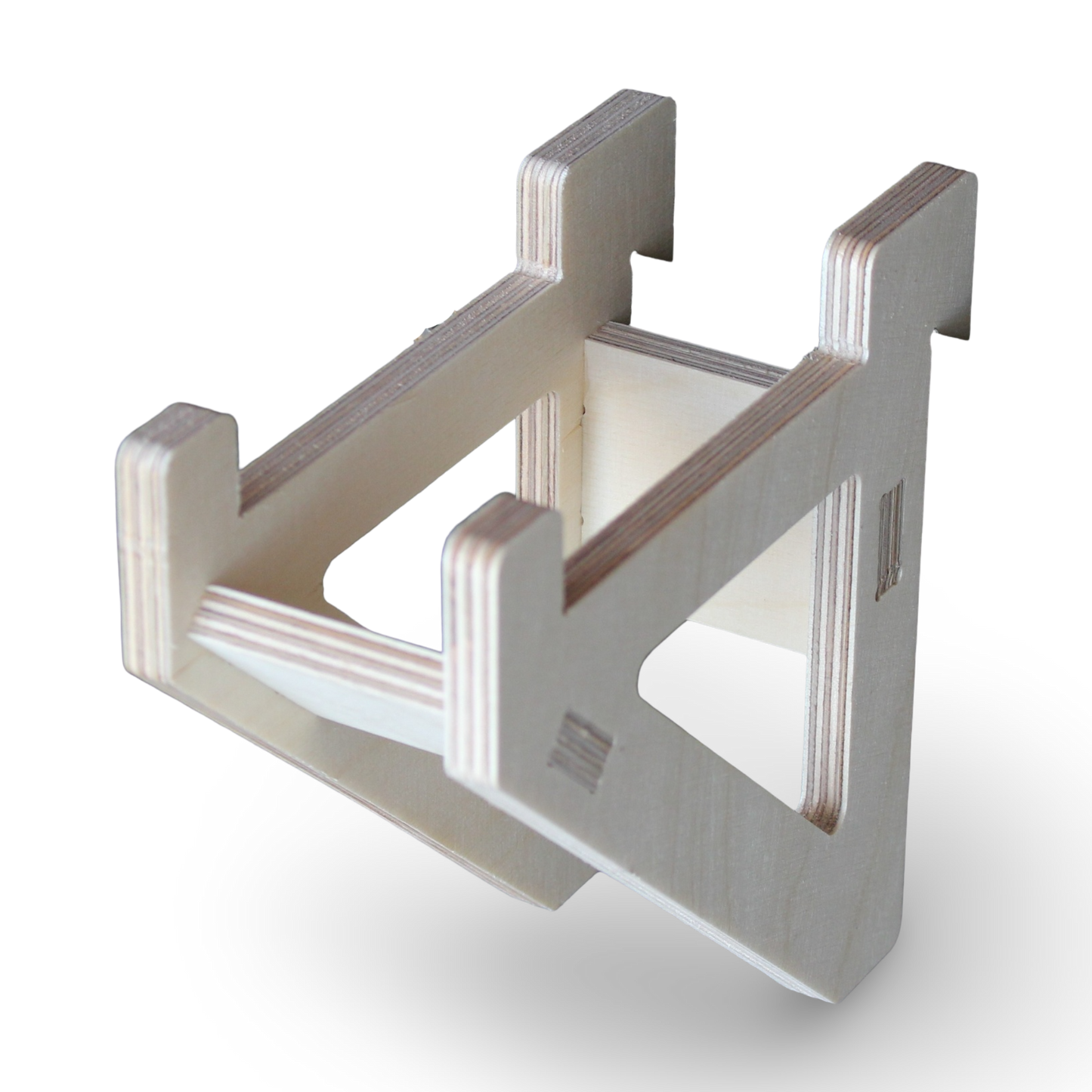 French Cleat Haken 100x50 aus Holz für deine Werkzeuge