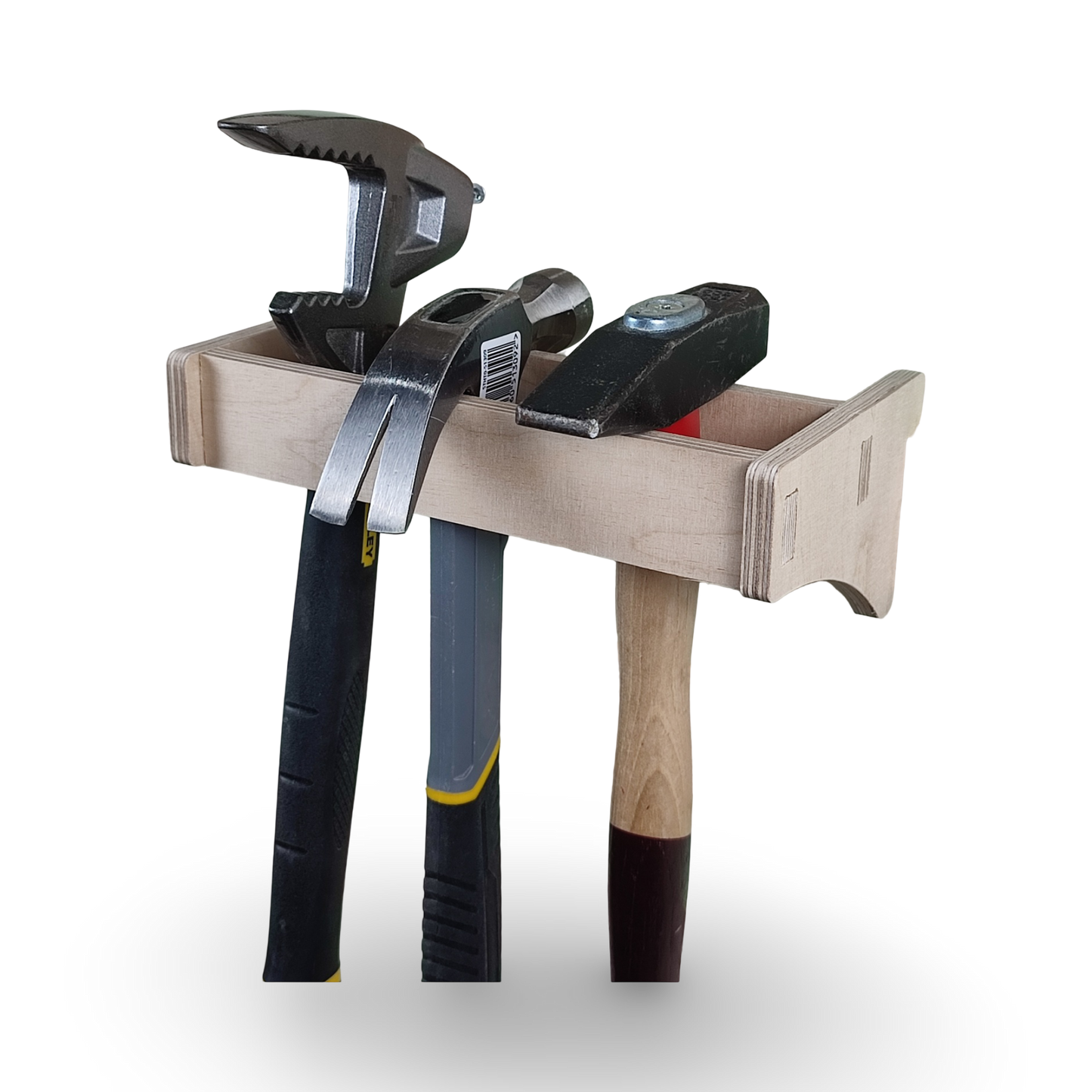 French Cleat Hammerhalter aus Holz für deine Werkzeuge