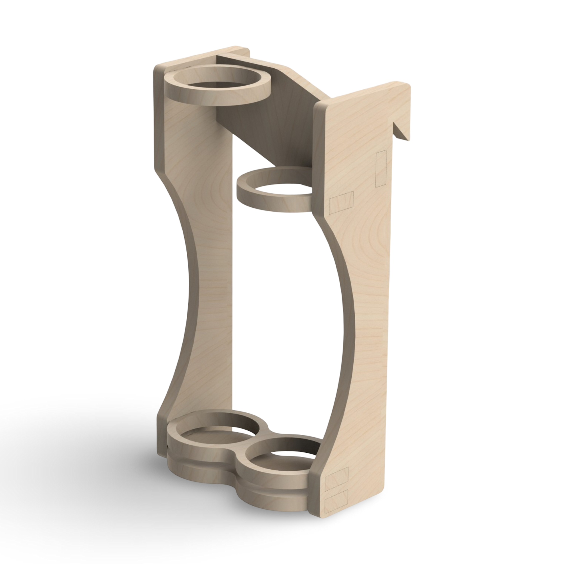 French Cleat Kabelbinderhalter 200 aus Holz für deine Werkzeuge