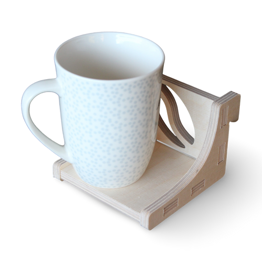 French Cleat Kaffeebecherhalter aus Holz für deine Werkzeuge