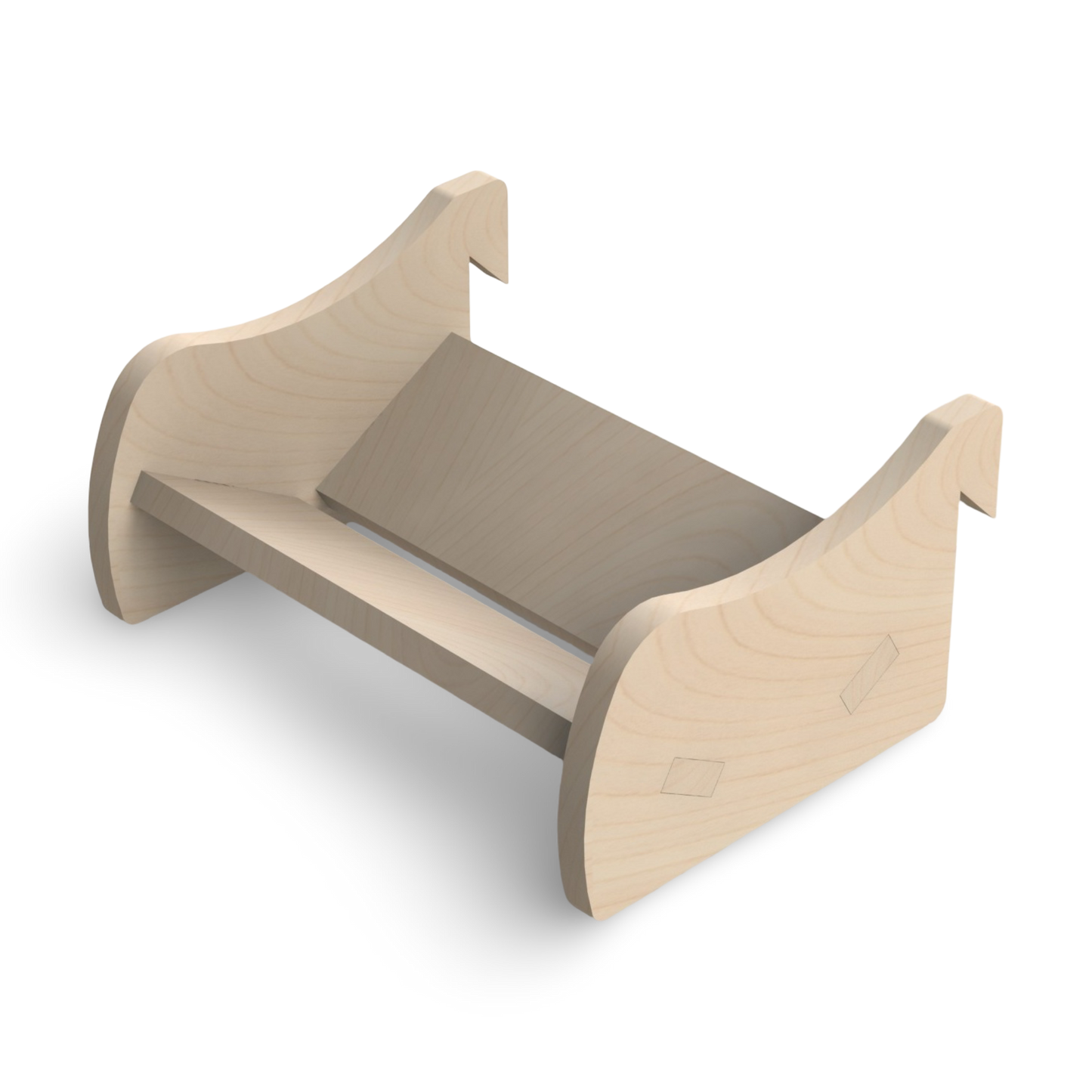 French Cleat Klebebandrollenhalter aus Holz für deine Werkzeuge