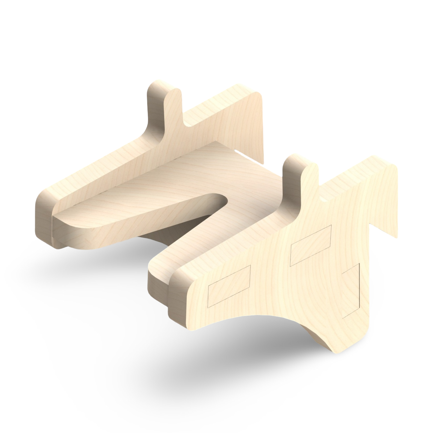 French Cleat Knarrenhalter 1/2 Zoll aus Holz für deine Werkzeuge