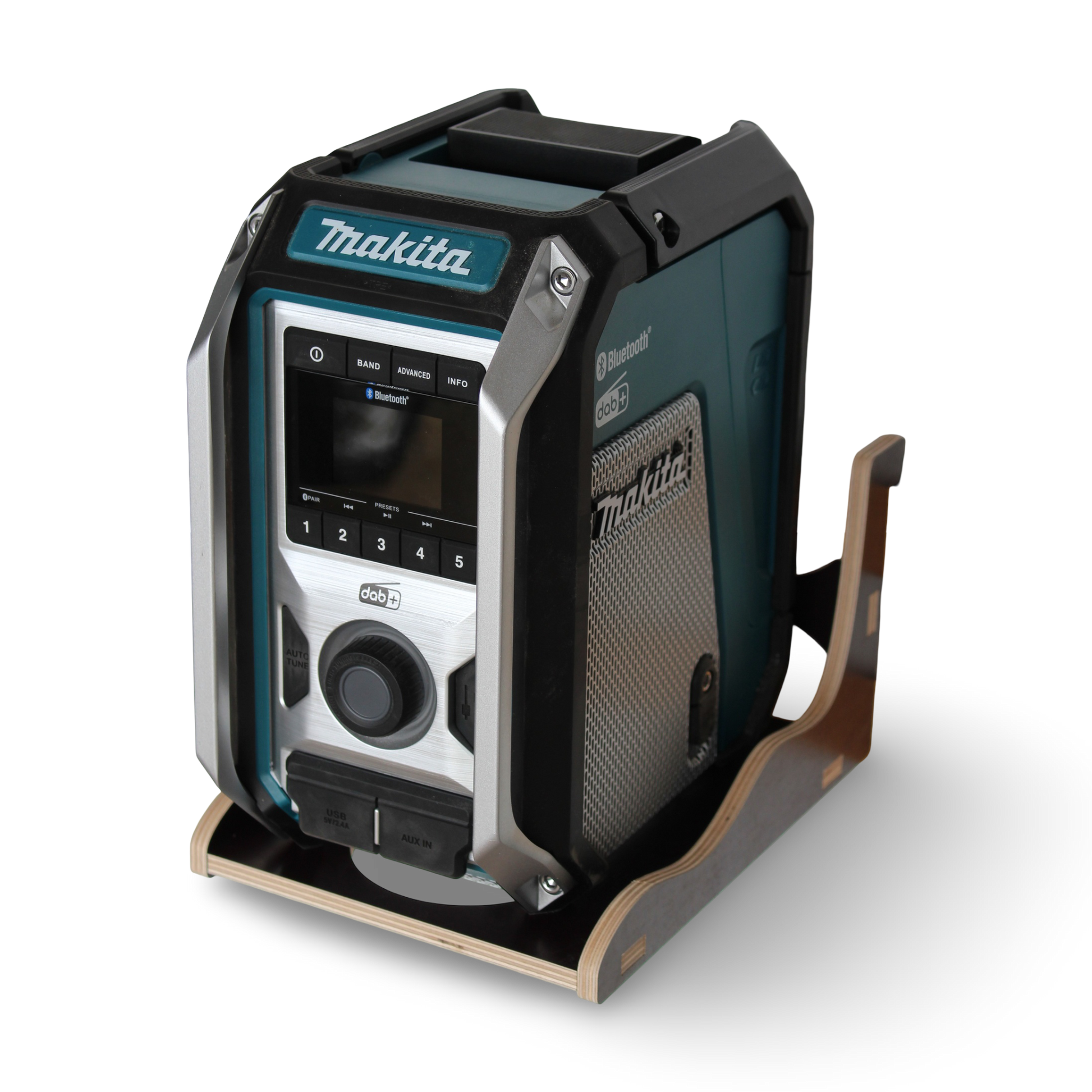 French Cleat Makita Radiohalter aus Holz für deine Werkzeuge