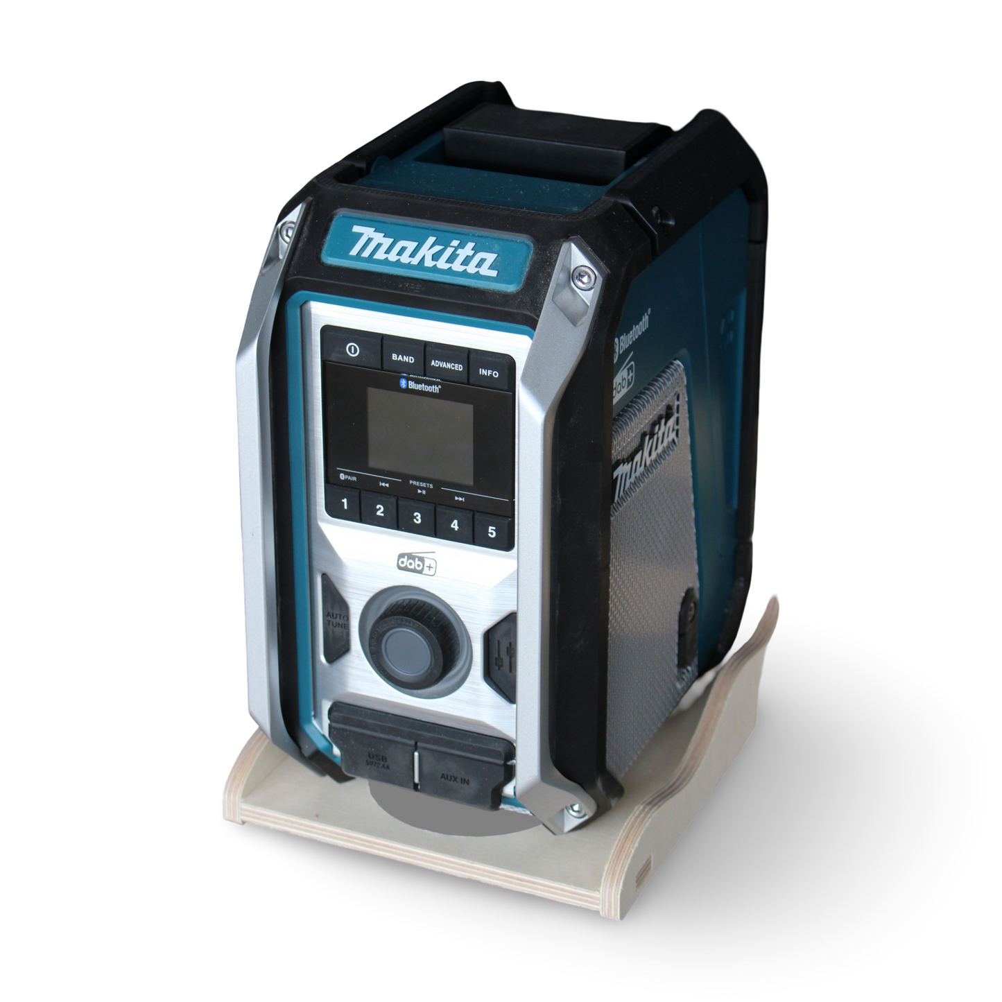 French Cleat Makita Radiohalter aus Holz für deine Werkzeuge