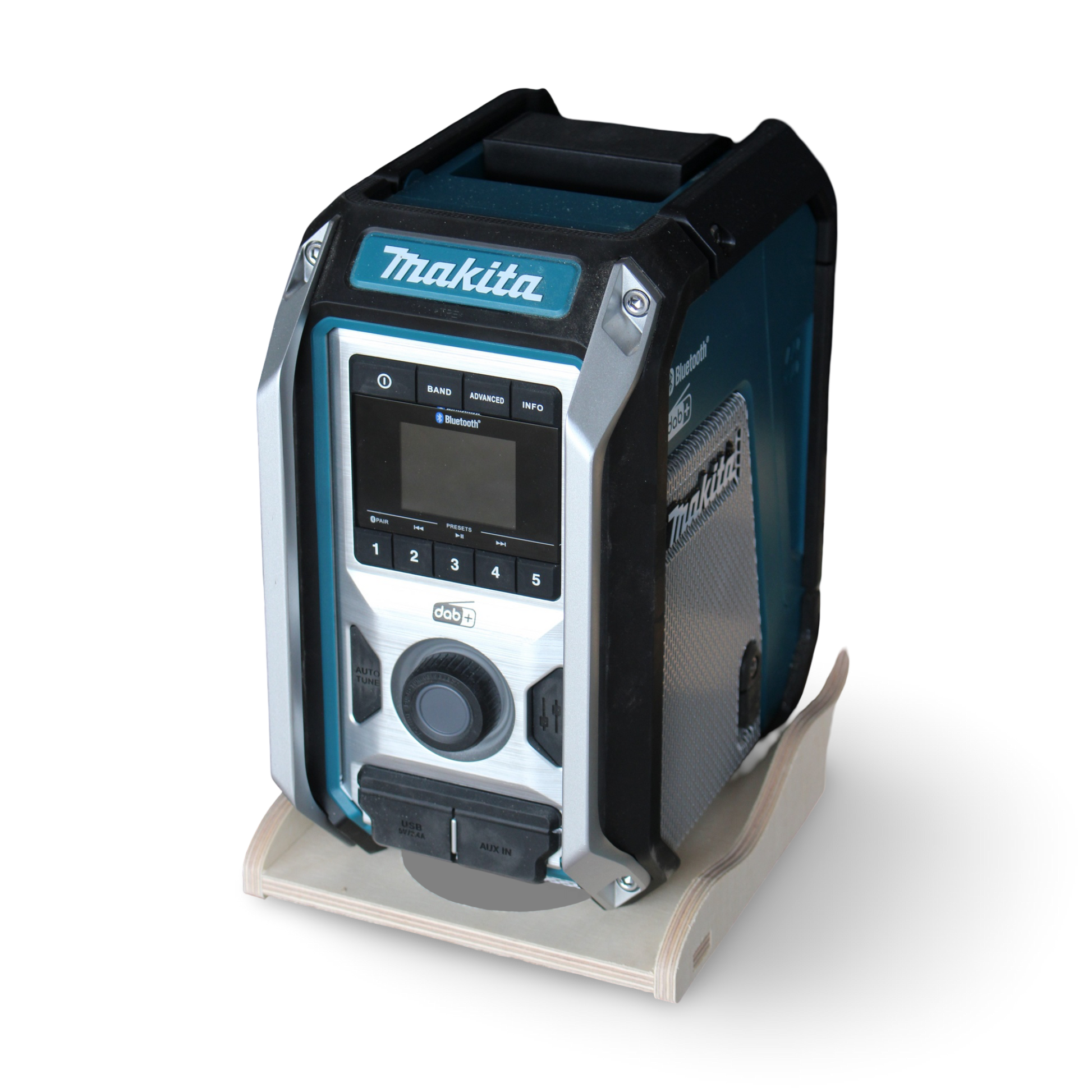 French Cleat Makita Radiohalter aus Holz für deine Werkzeuge