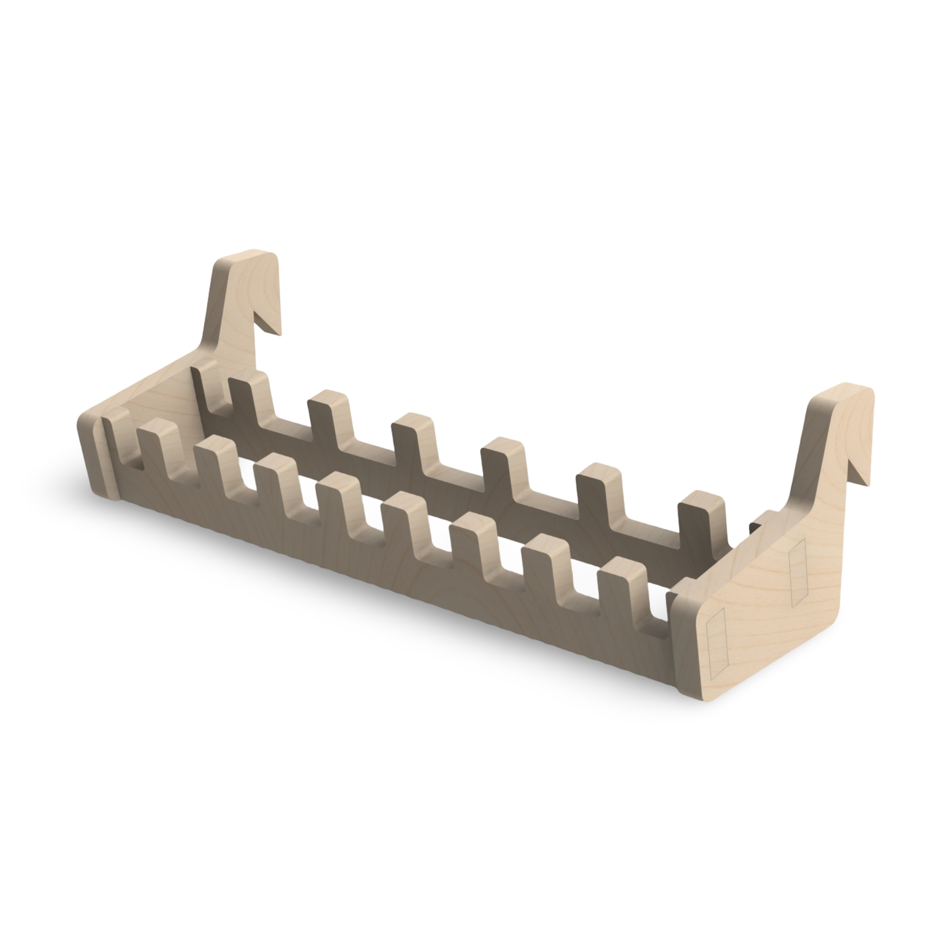French Cleat Nusshalter 1/2 Zoll aus Holz für deine Werkzeuge