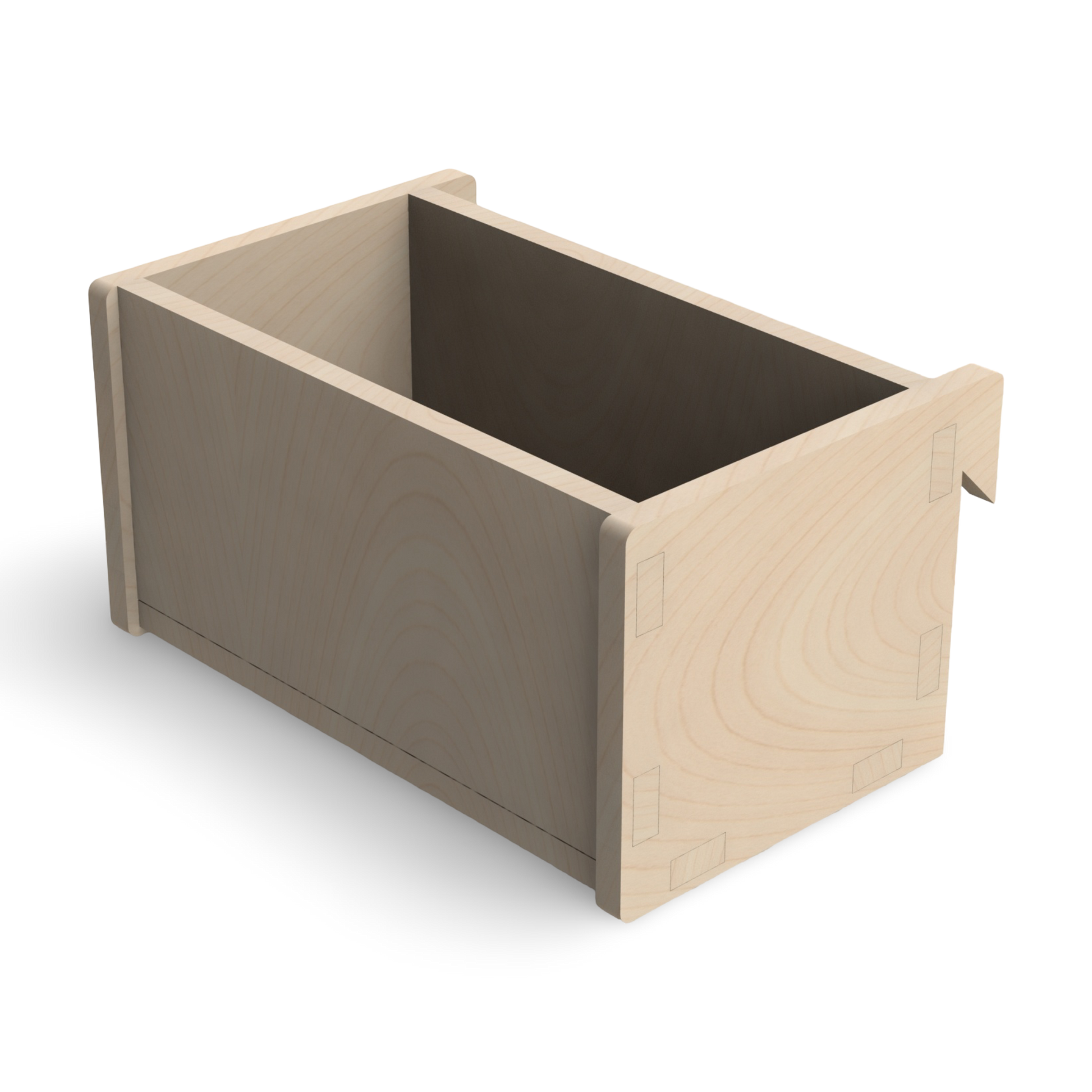 French Cleat Offene Box 100x200x100 aus Holz für deine Werkzeugwand