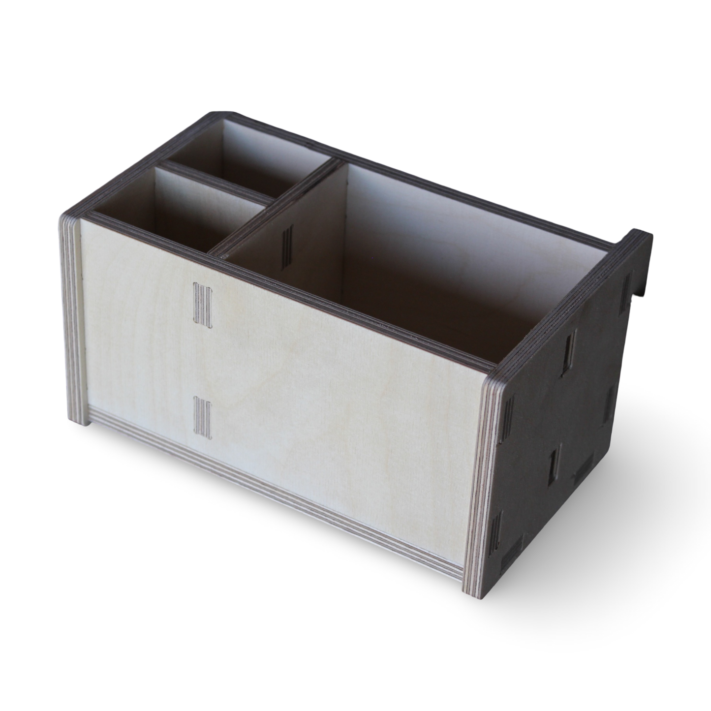 French Cleat Offene Box mit Fächern 100x200x100 aus Holz für deine Werkzeugwand